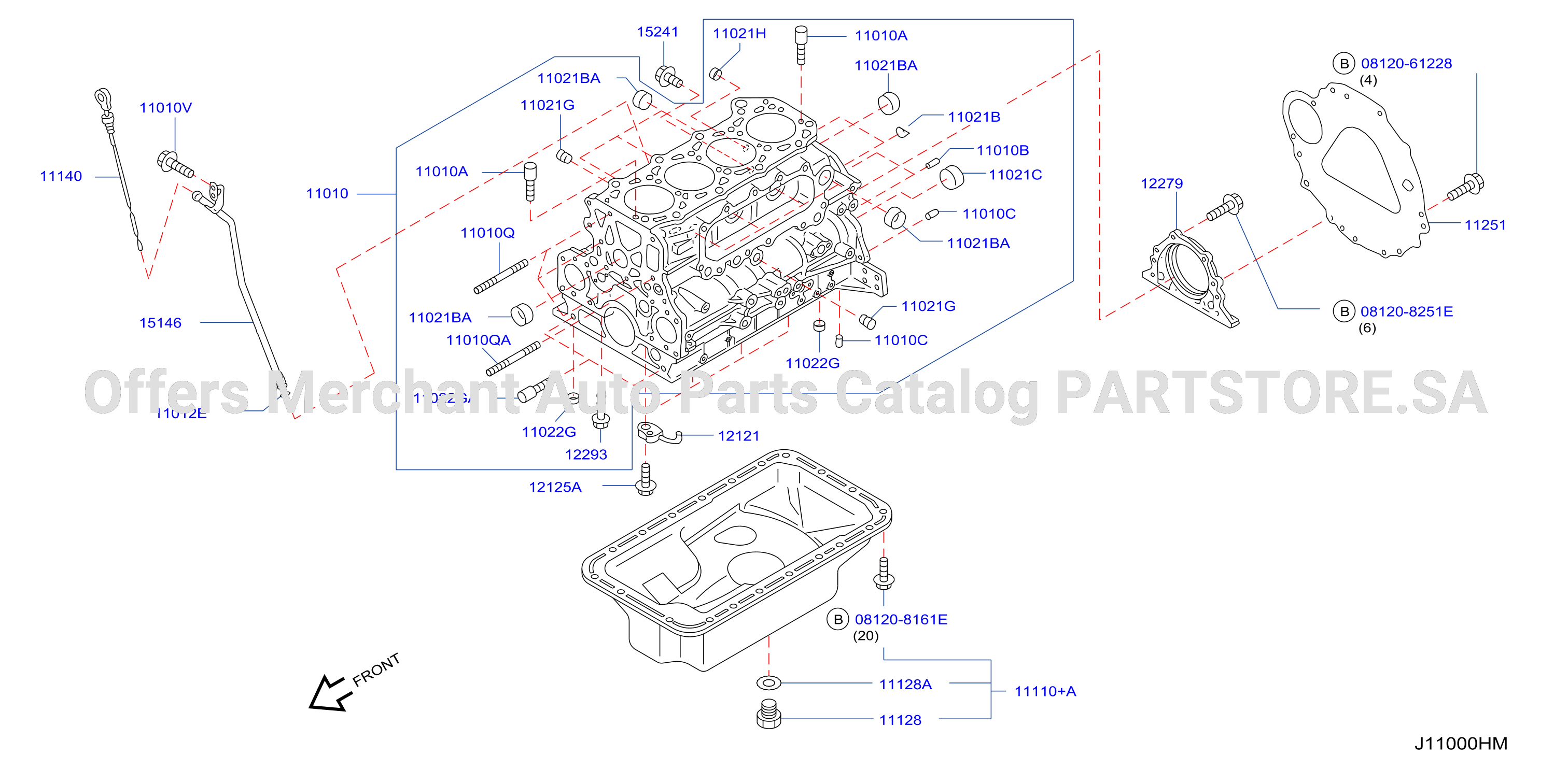 Cylinder Block Oil Pan Assembly