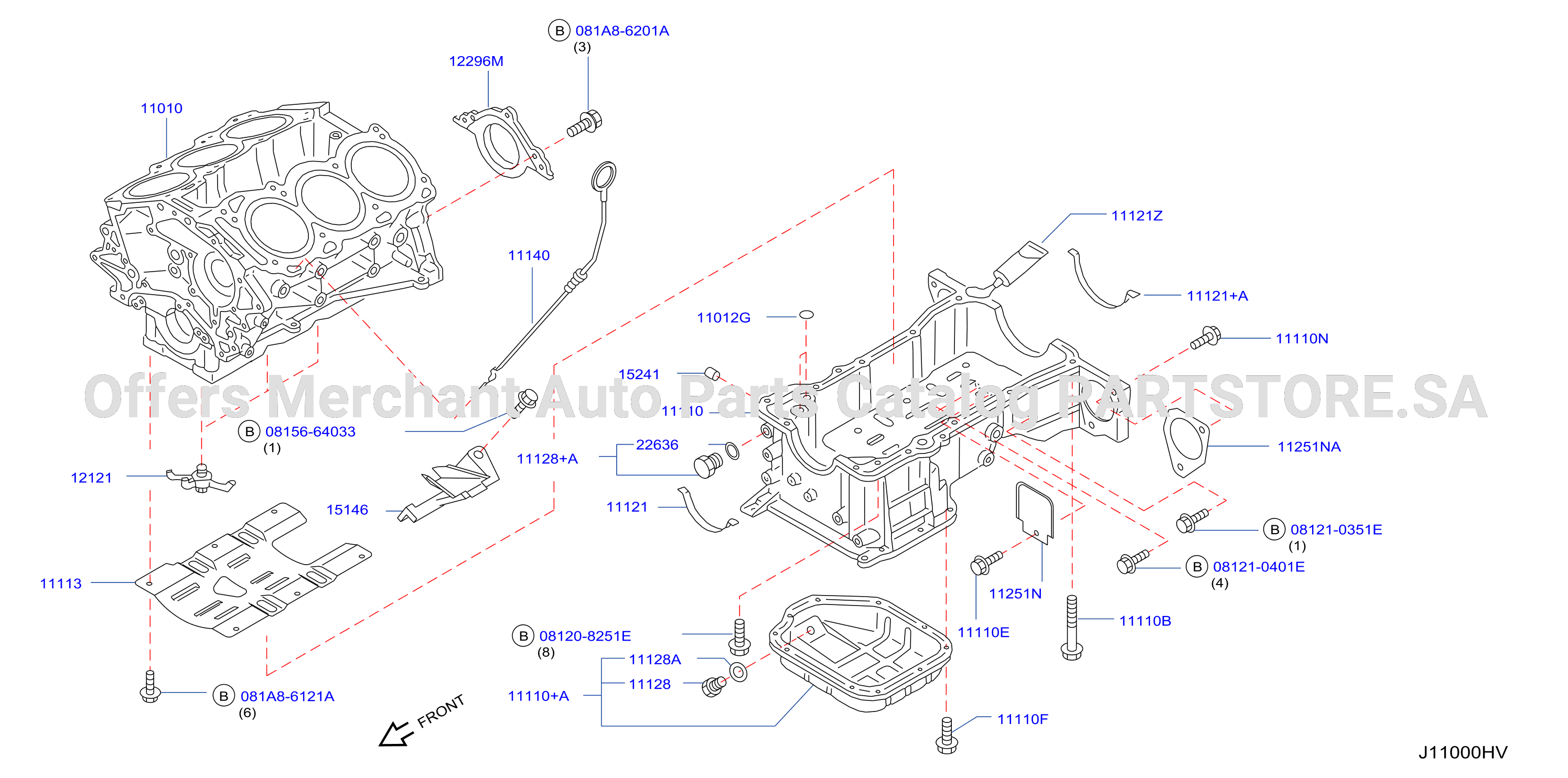 Cylinder Block Oil Pan Assembly