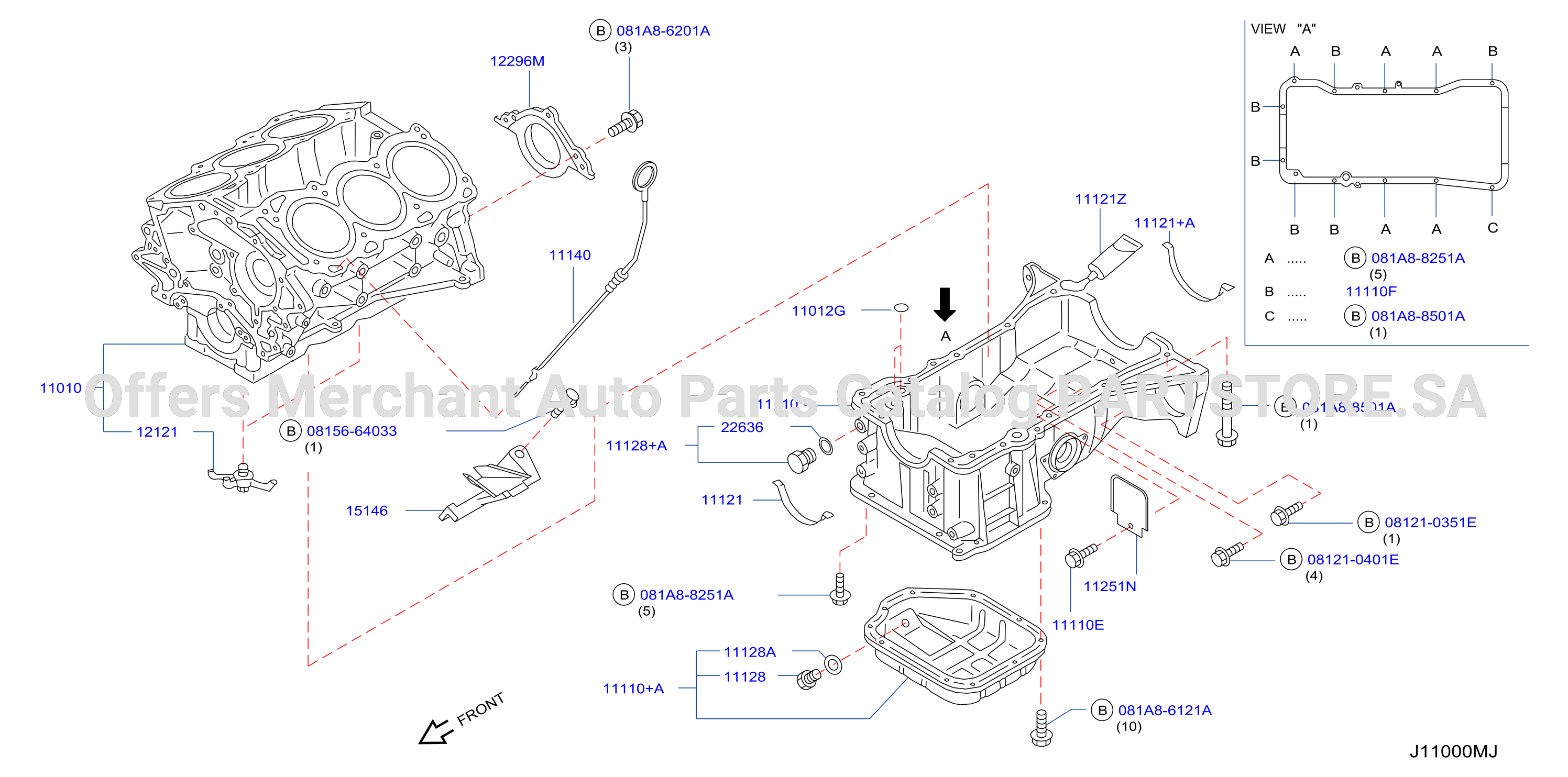 Cylinder Block Oil Pan Assembly