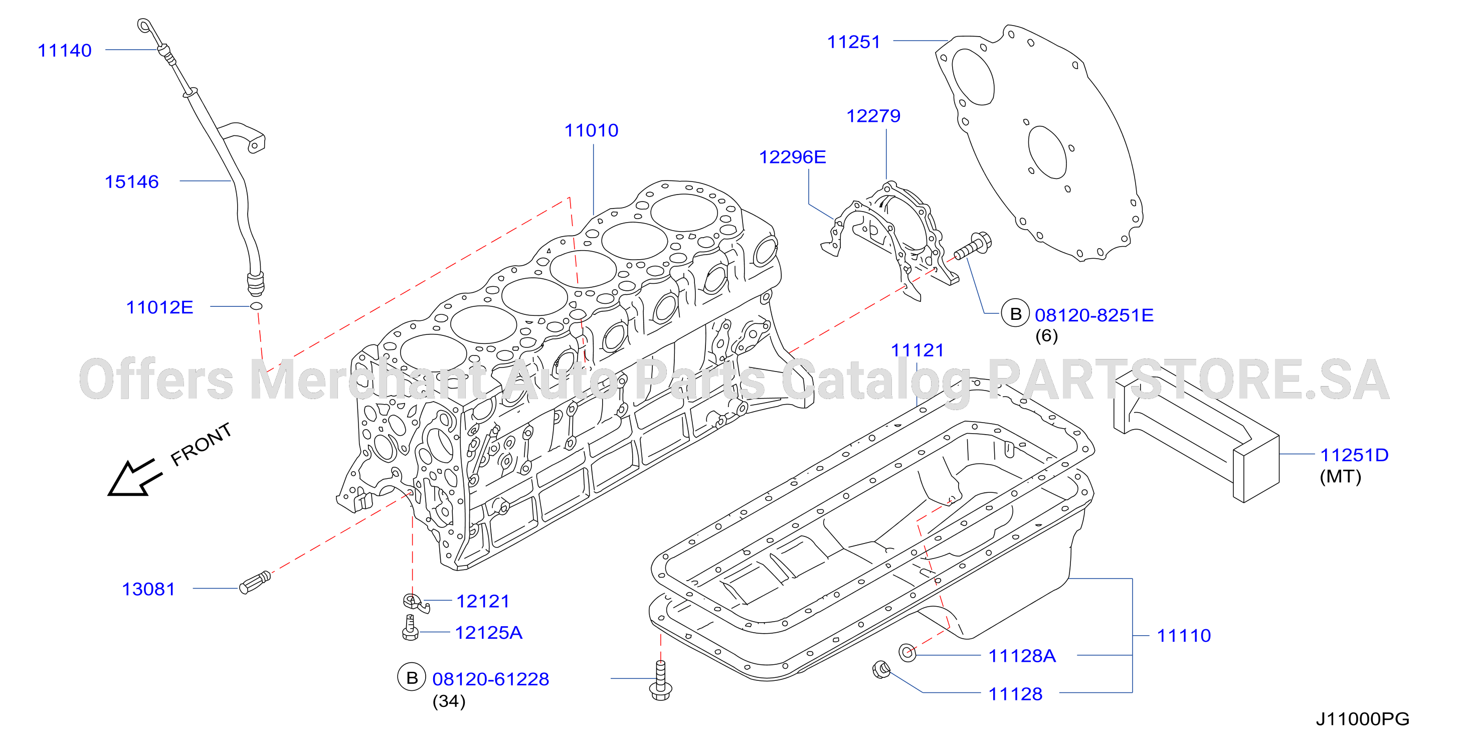 Cylinder Block Oil Pan Assembly