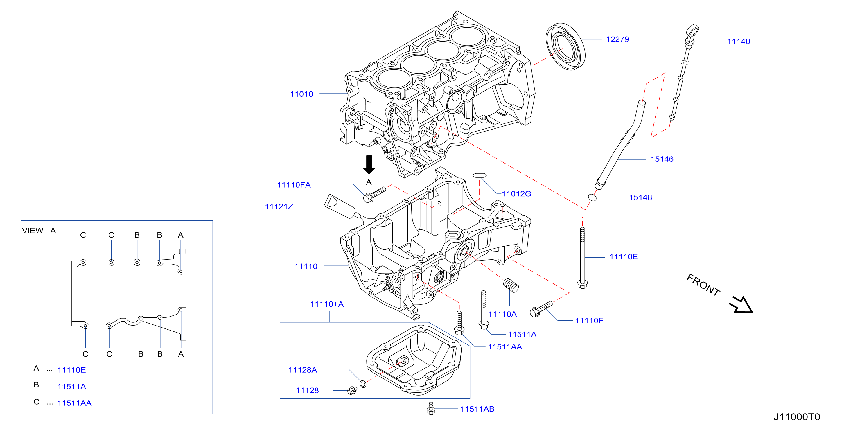 Cylinder Block Oil Pan Assembly
