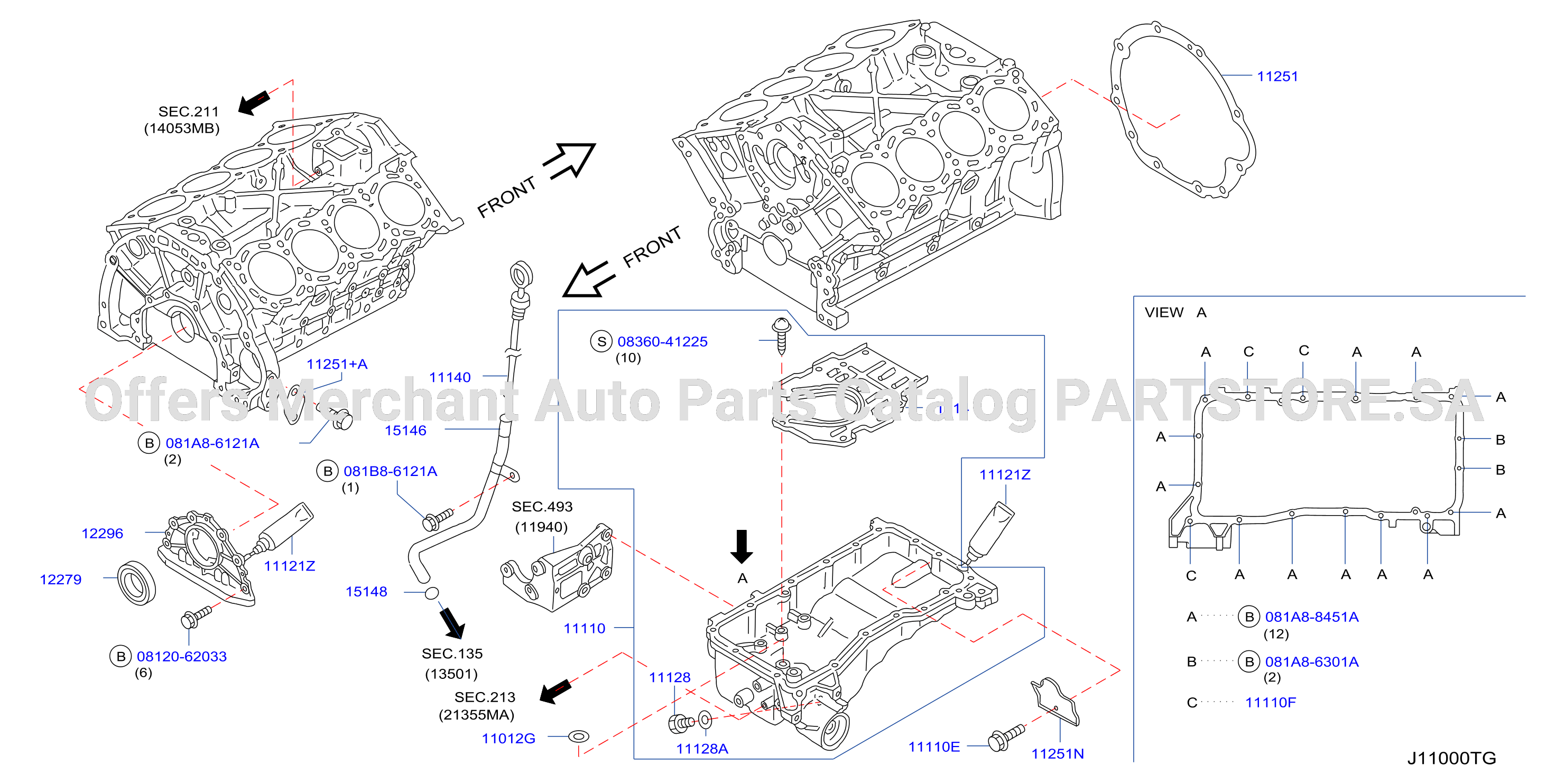 Cylinder Block Oil Pan Assembly 2
