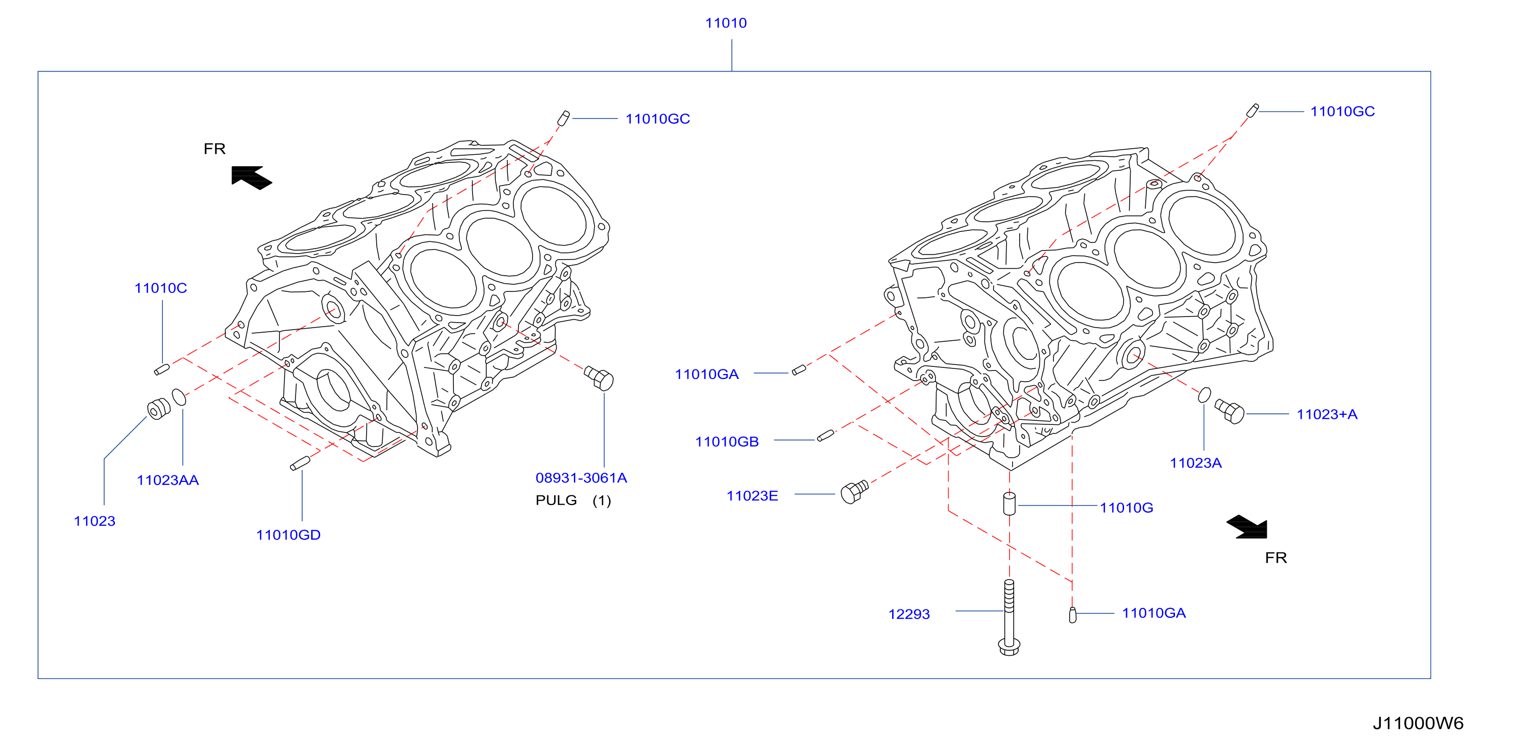 Cylinder Block Oil Pan Component Parts
