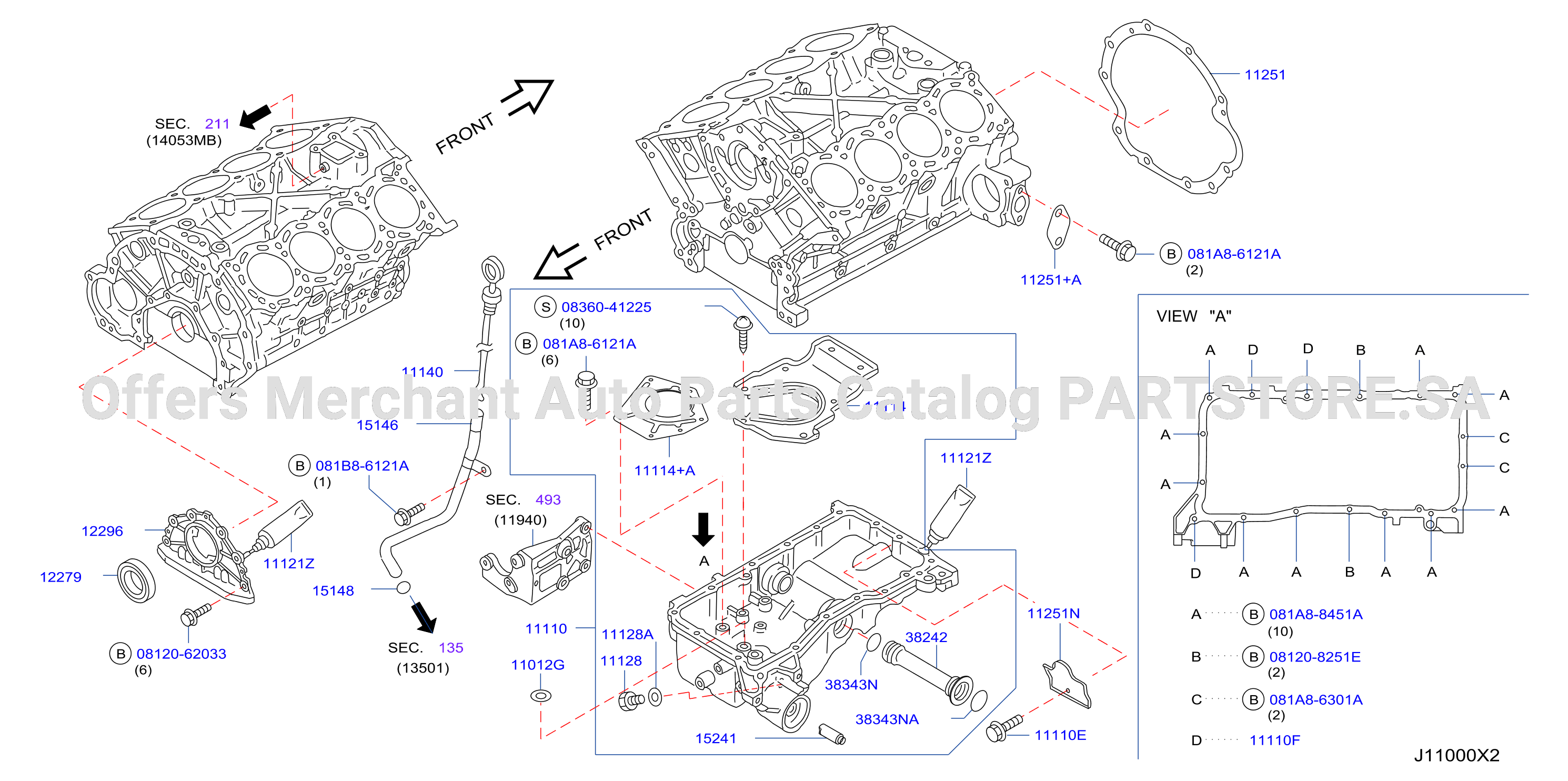 Cylinder Block Oil Pan Assembly