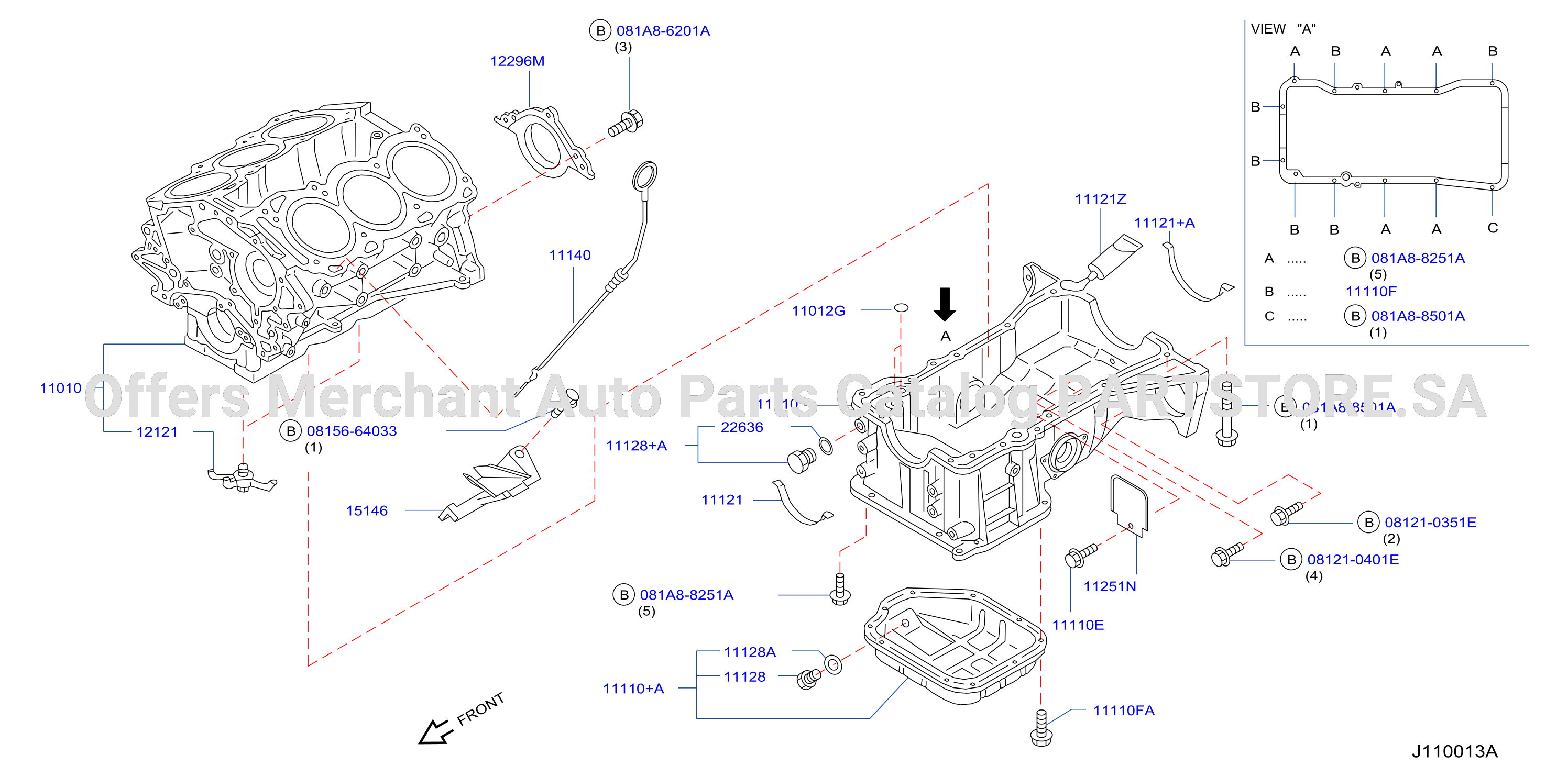 Cylinder Block Oil Pan Assembly