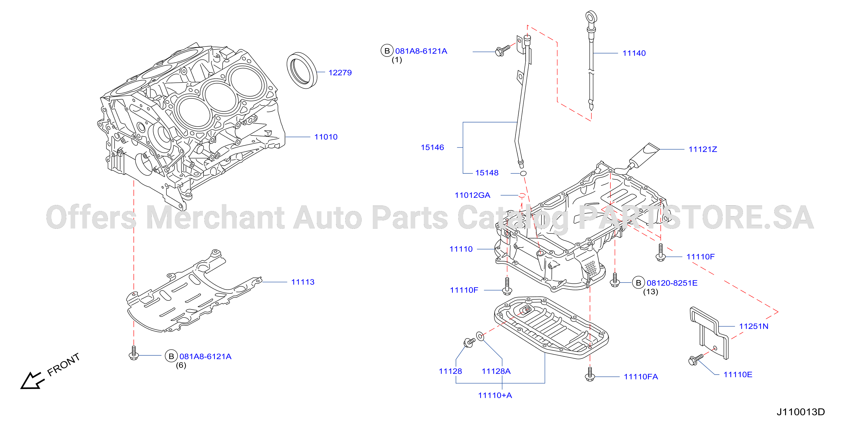 Cylinder Block Oil Pan Assembly