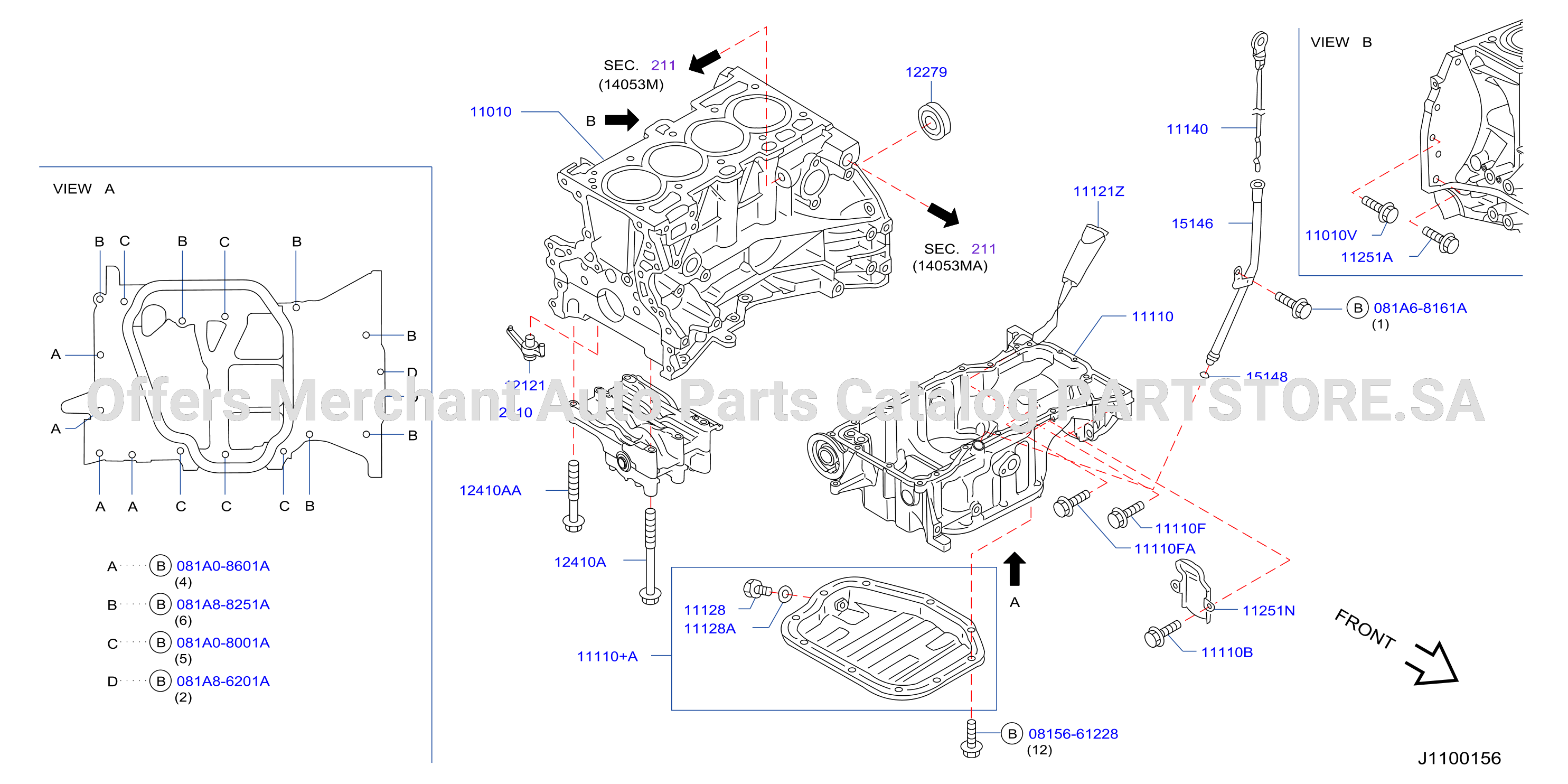 Cylinder Block Oil Pan Assembly
