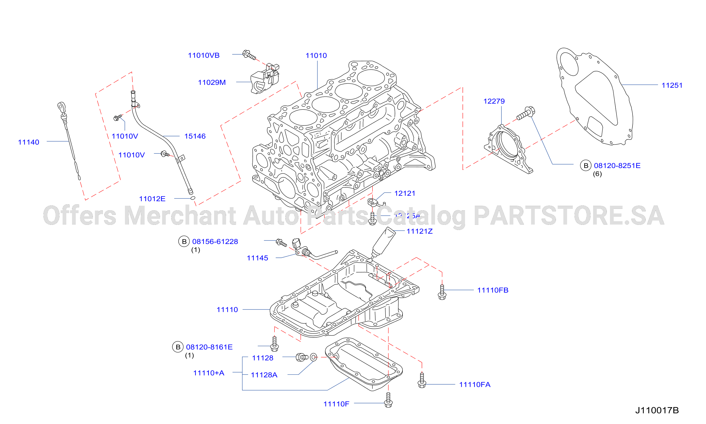 Cylinder Block Oil Pan Assembly