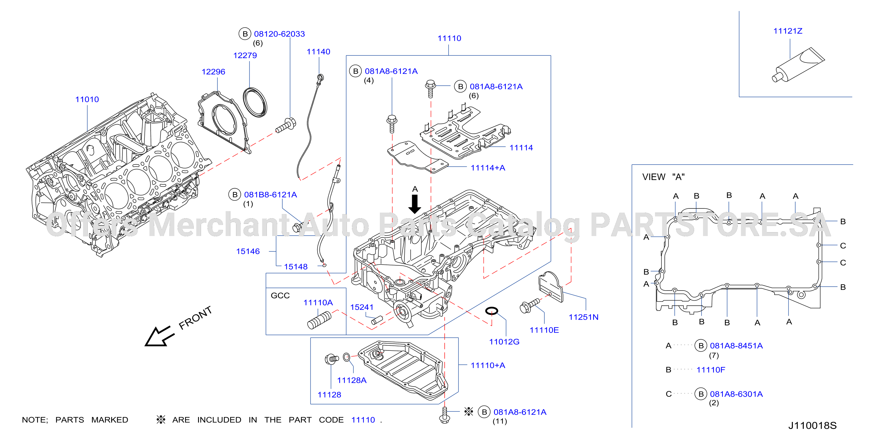 Cylinder Block Oil Pan Assembly