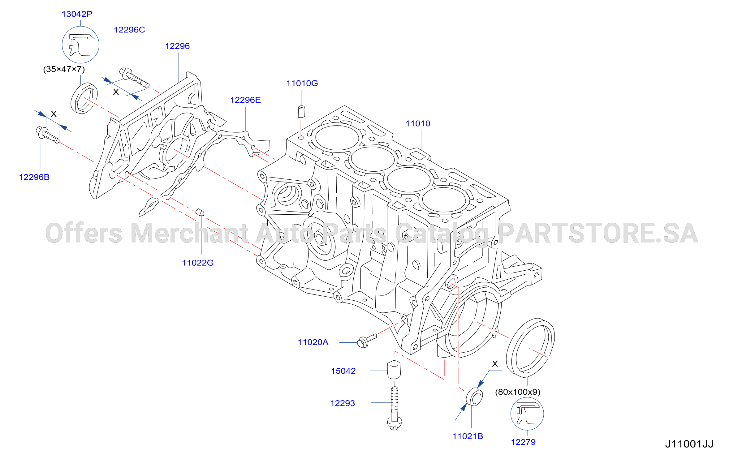 Cylinder Block Oil Pan Cylinder Block