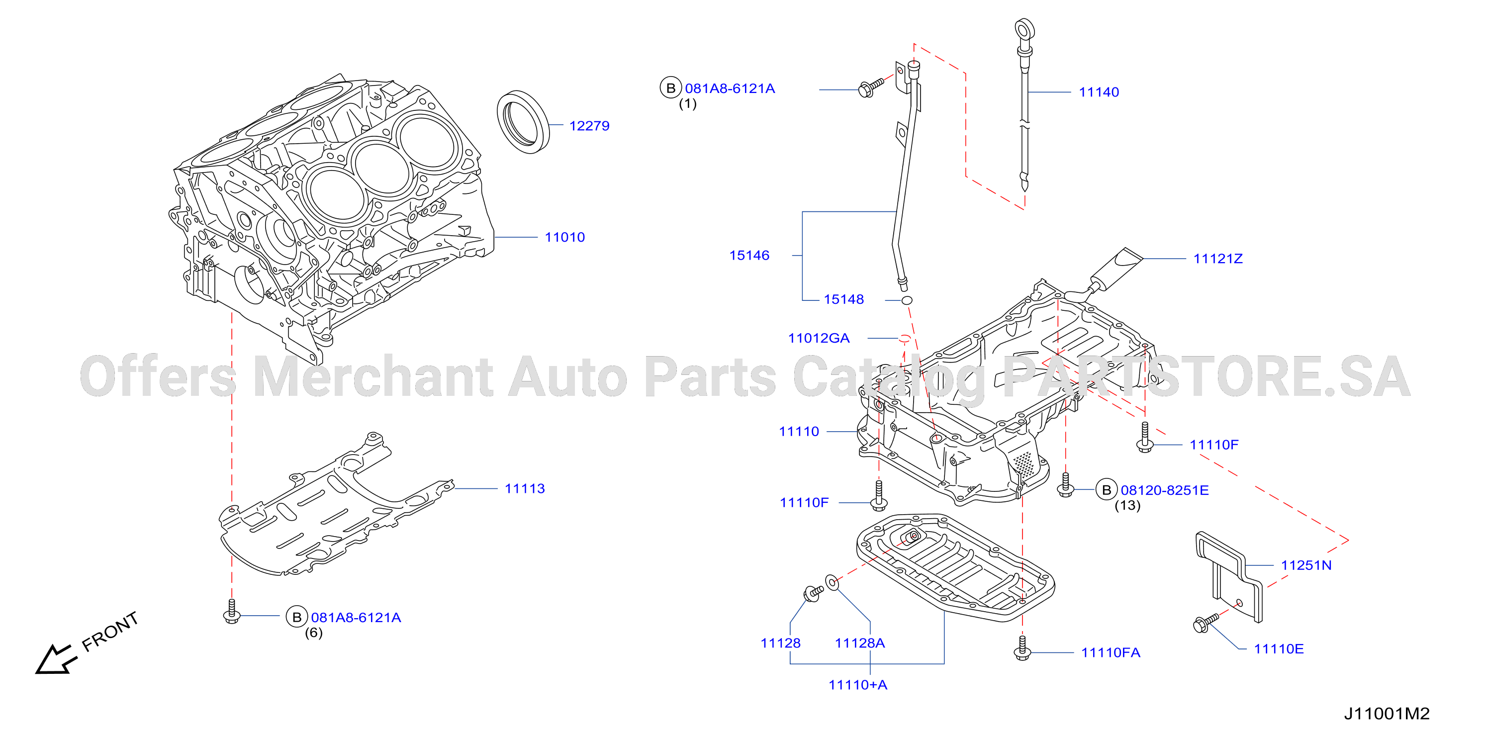 Cylinder Block Oil Pan Assembly