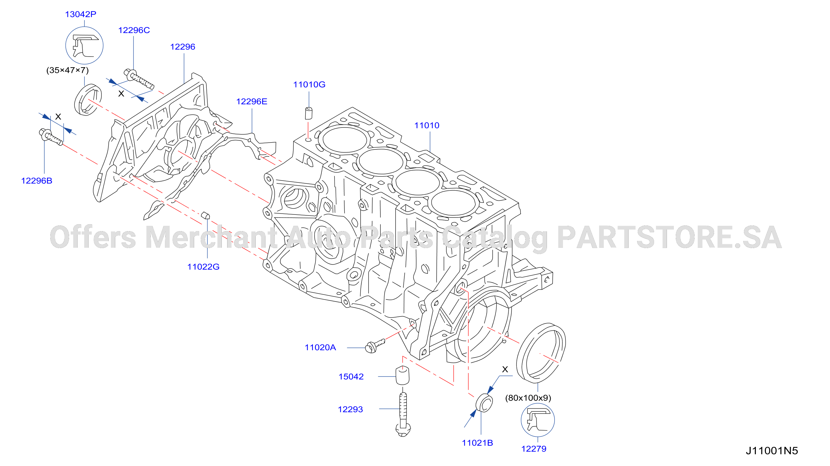 Cylinder Block Oil Pan Cylinder Block