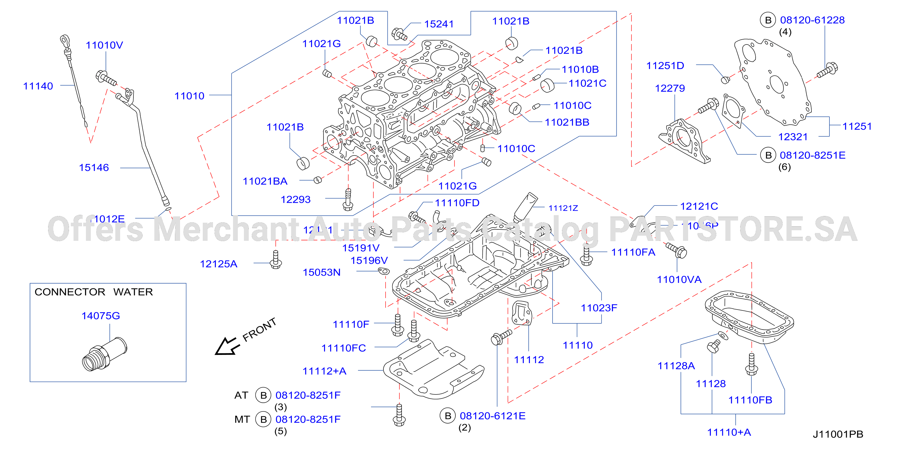 Cylinder Block Oil Pan Assembly
