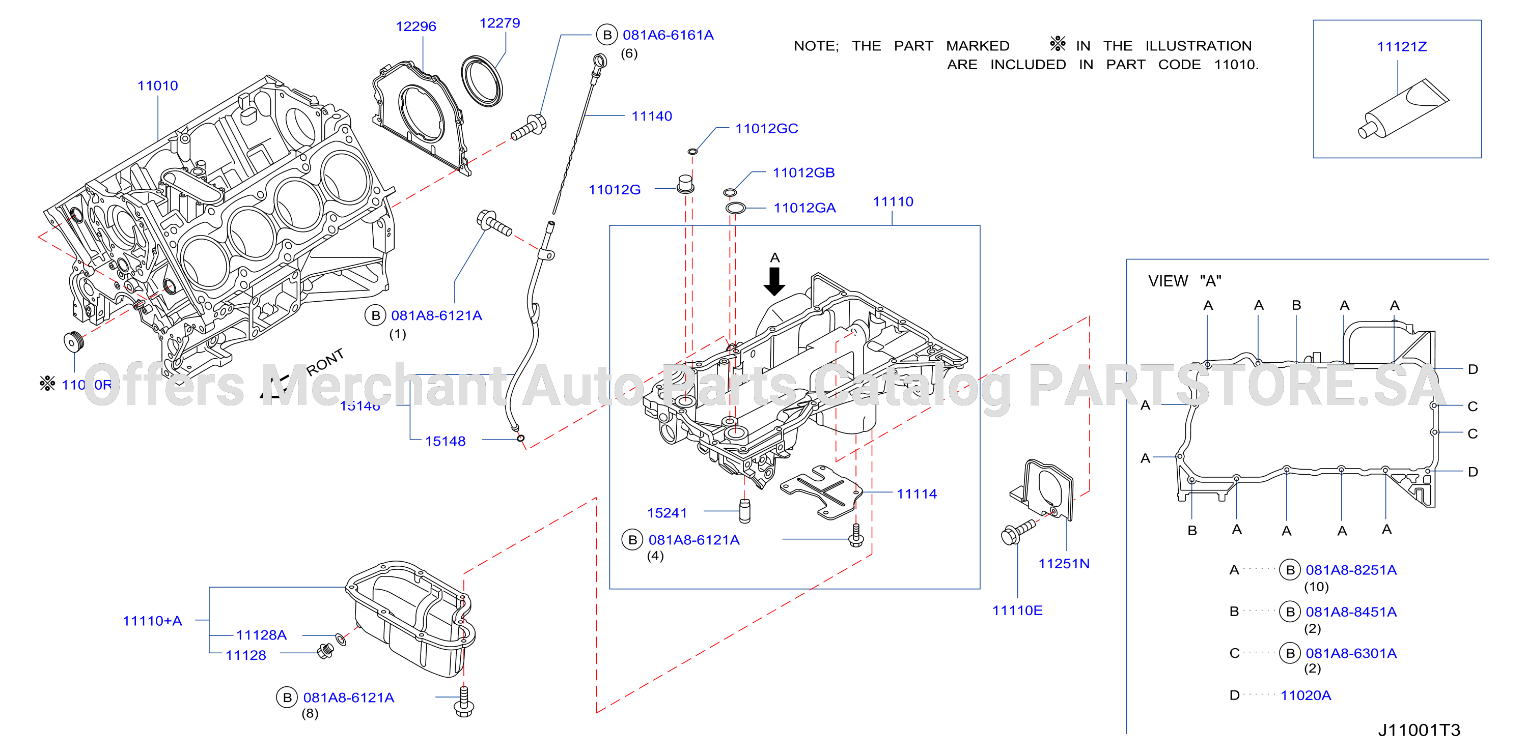 Cylinder Block Oil Pan Assembly