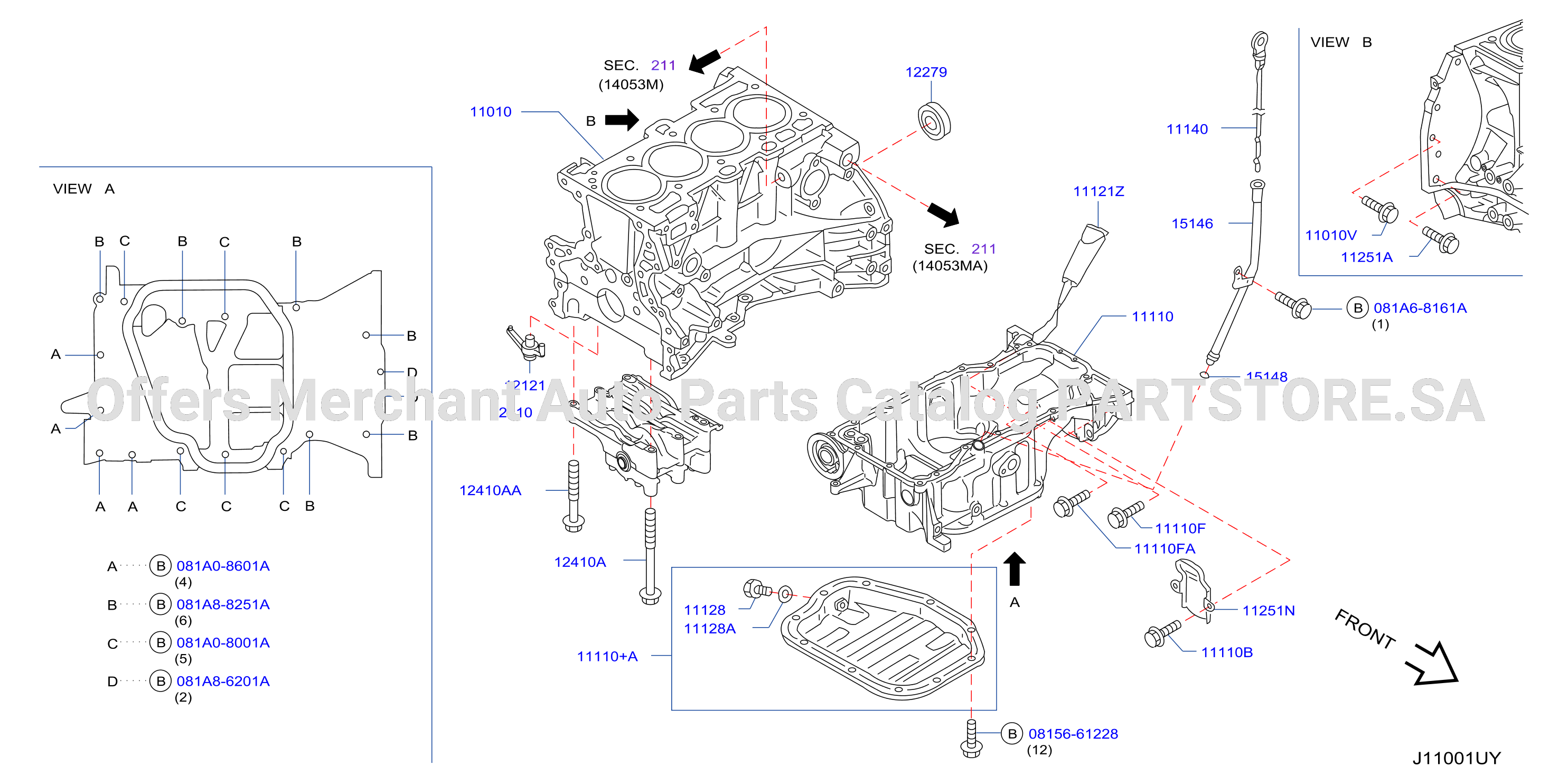 Cylinder Block Oil Pan Assembly