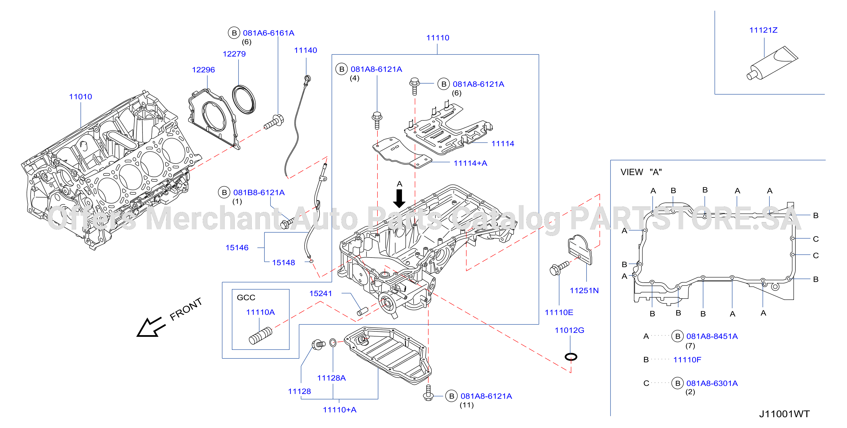 Cylinder Block Oil Pan Assembly