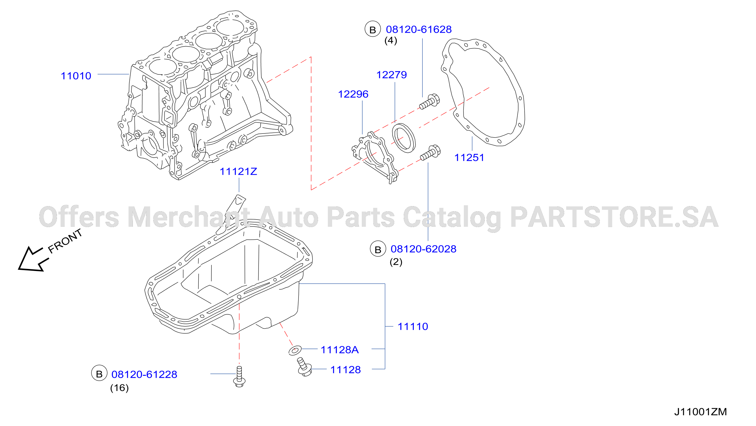 Cylinder Block Oil Pan Assembly