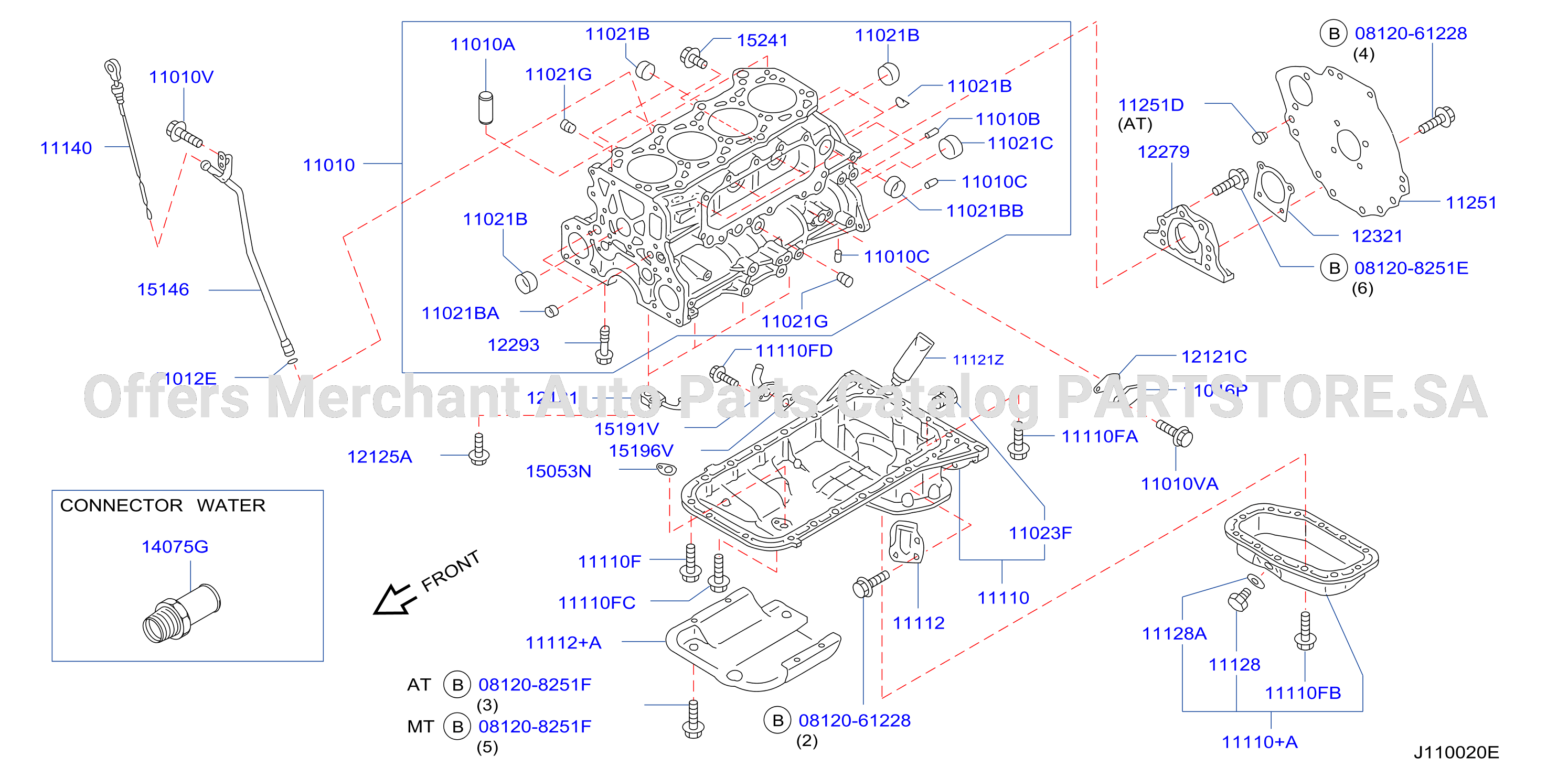 Cylinder Block Oil Pan Assembly