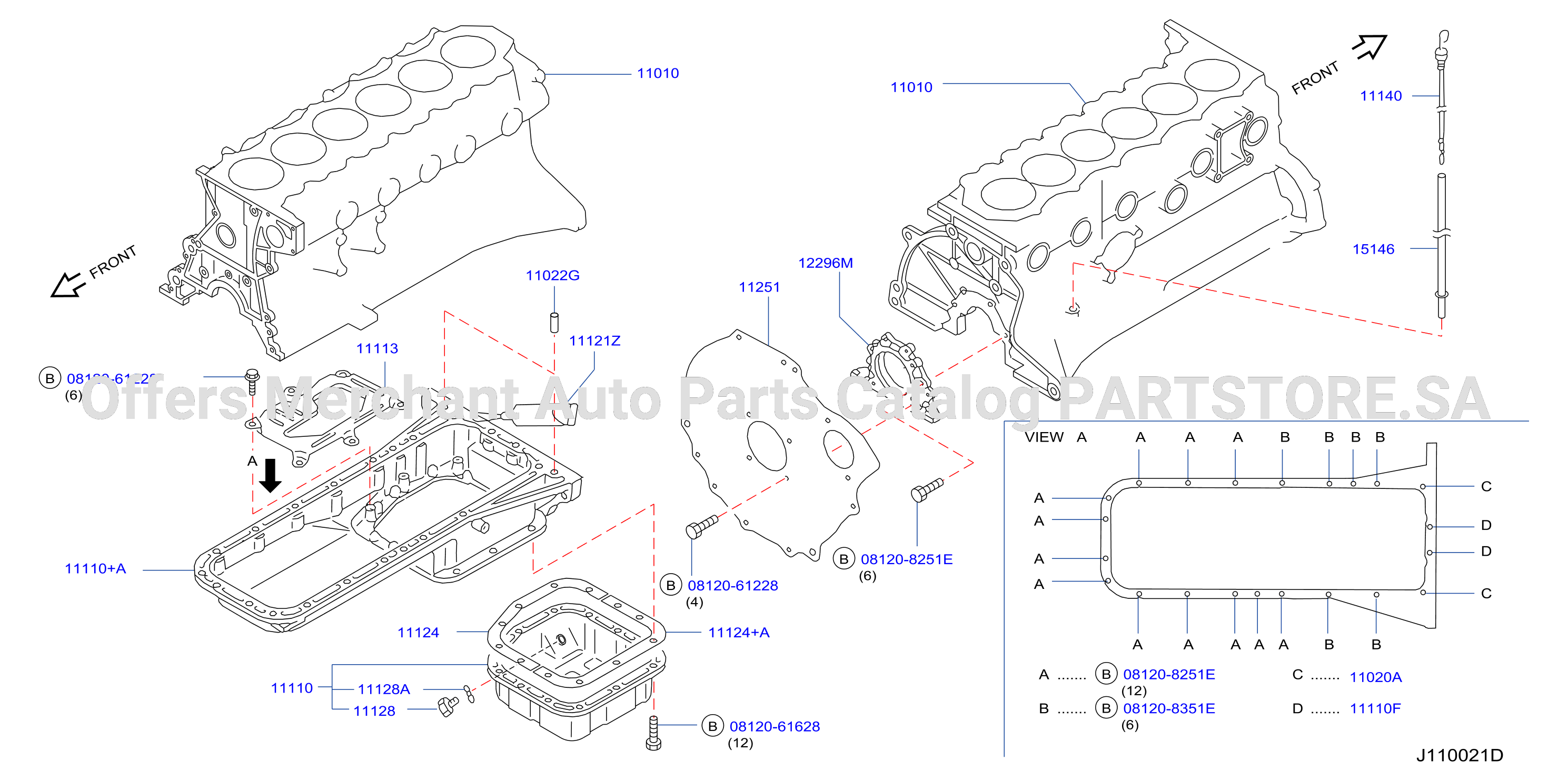 Cylinder Block Oil Pan Assembly