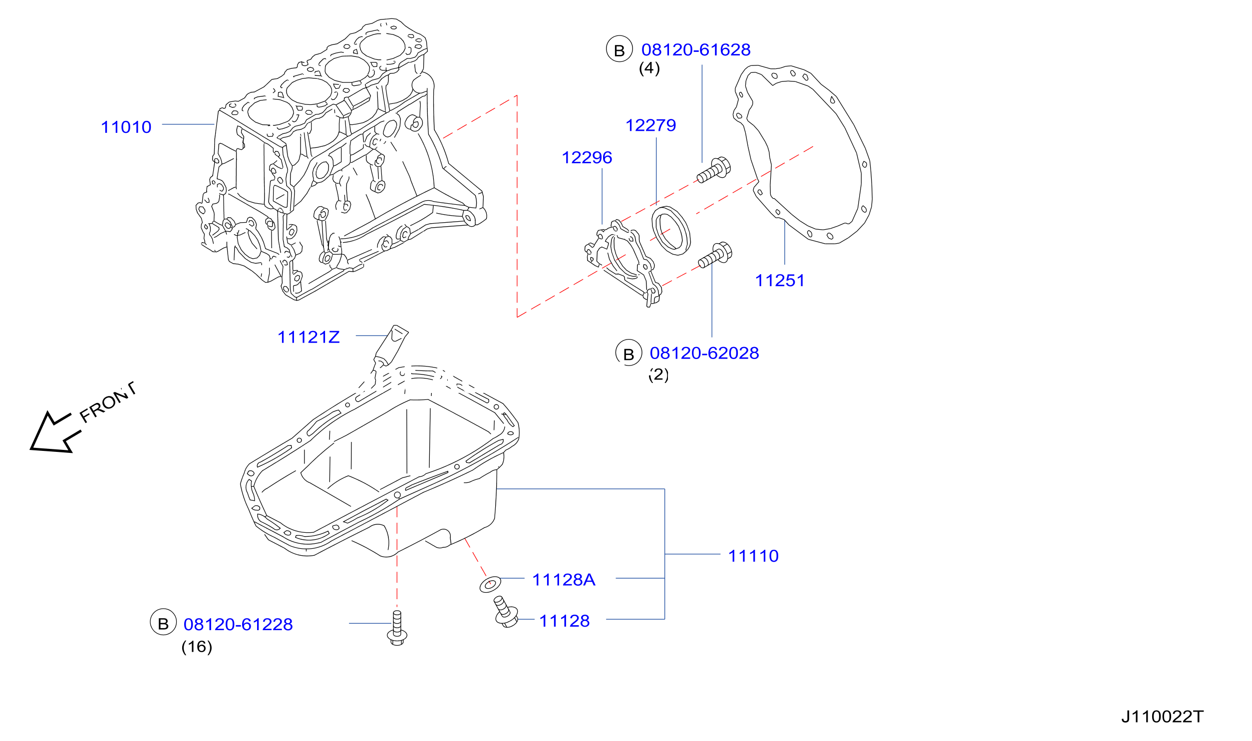 Cylinder Block Oil Pan Assembly