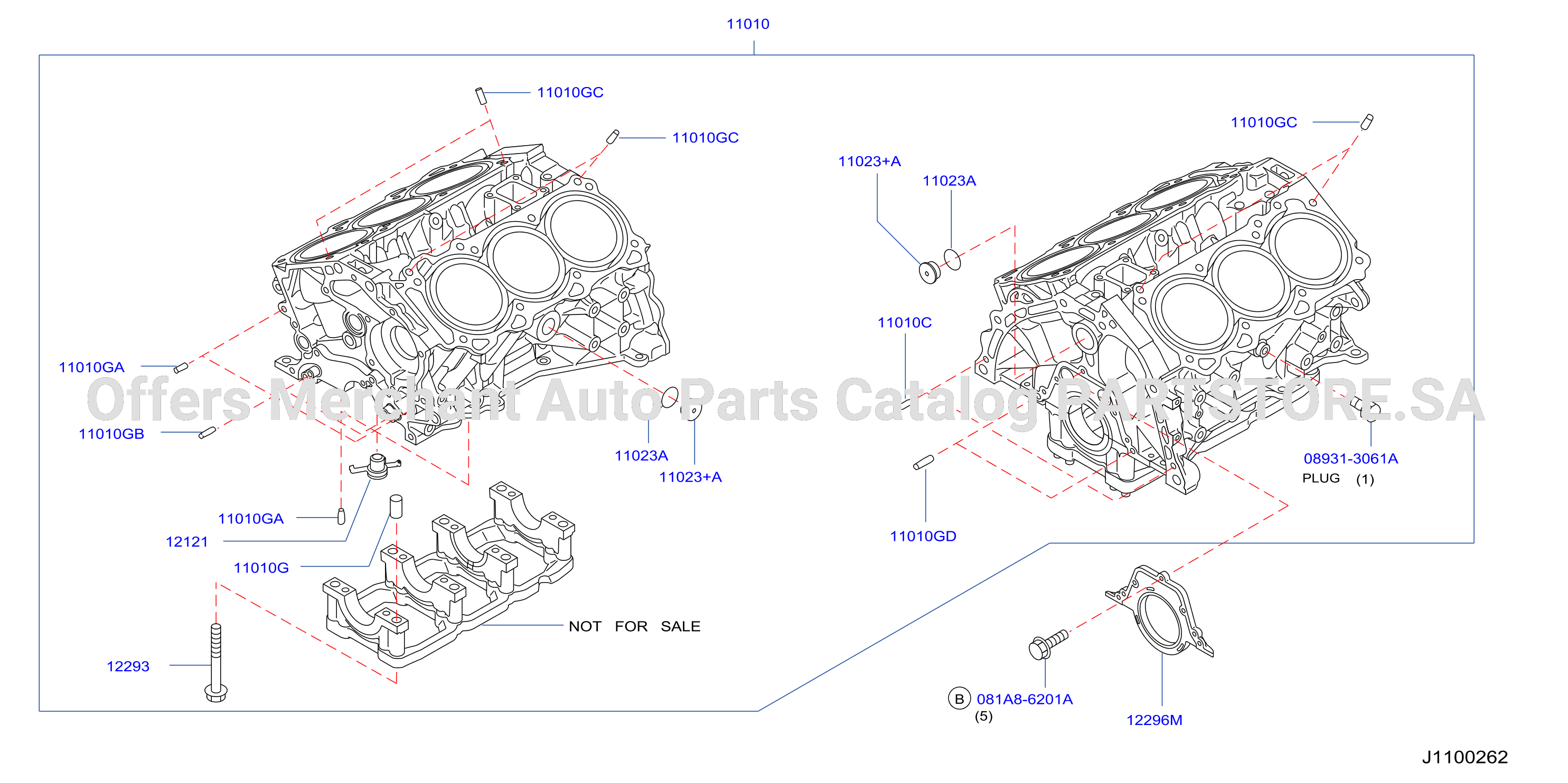 Cylinder Block Oil Pan Component Parts