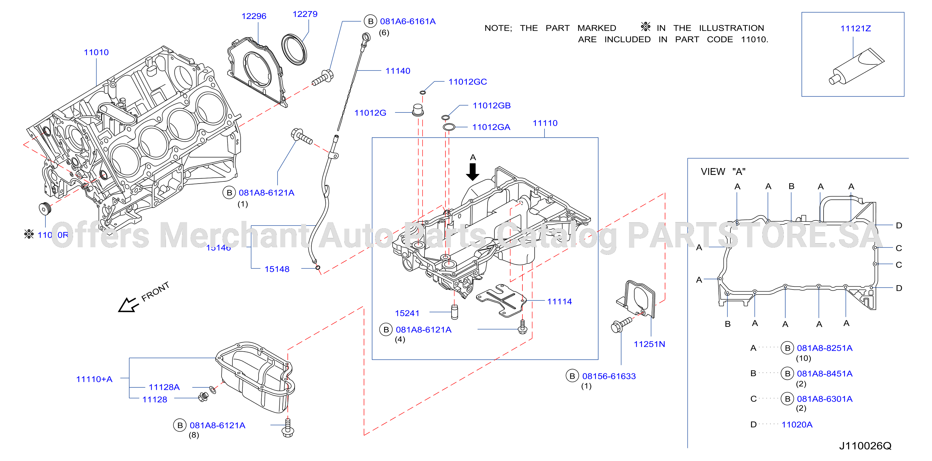 Cylinder Block Oil Pan Assembly