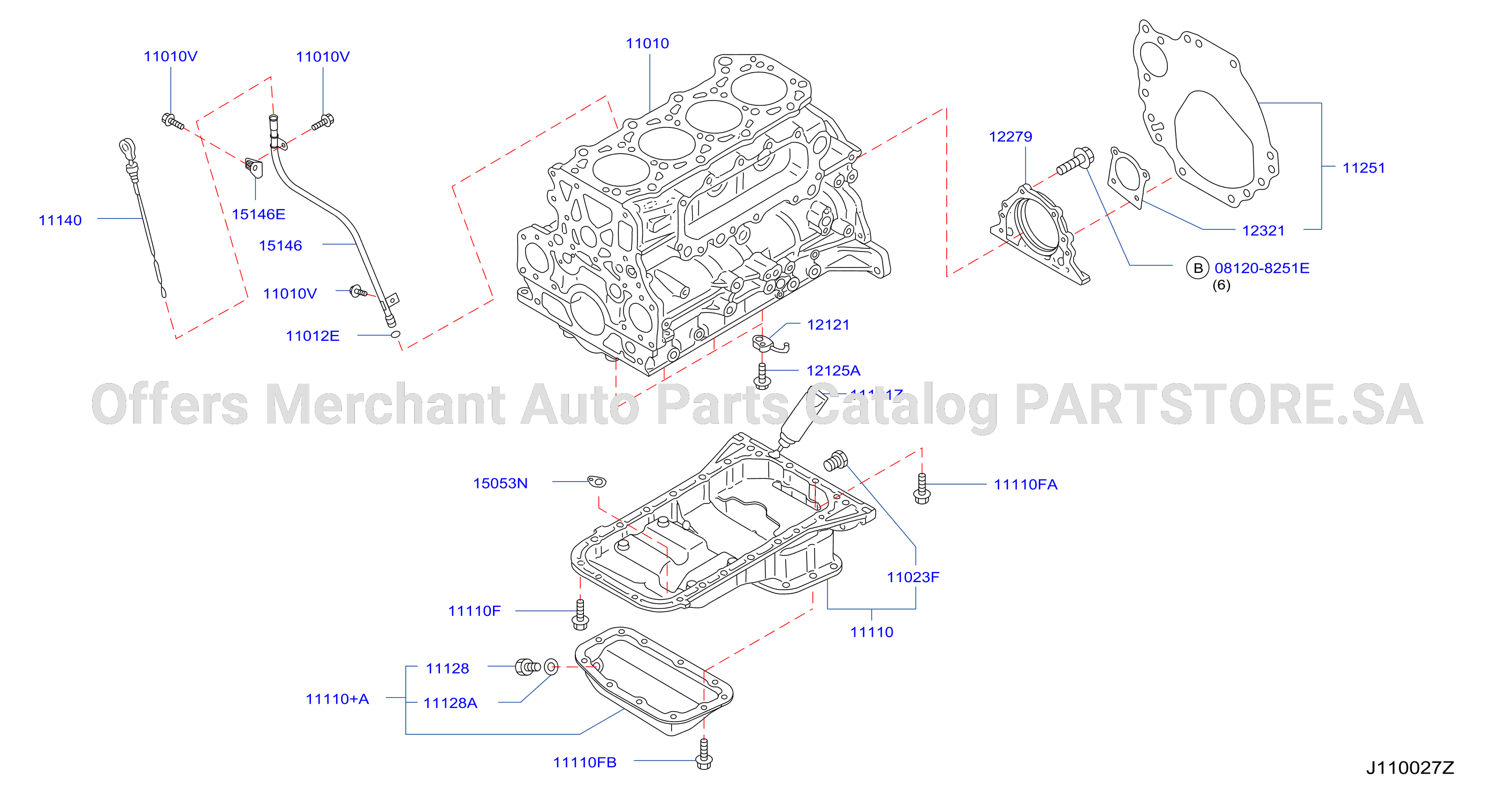 Cylinder Block Oil Pan Assembly