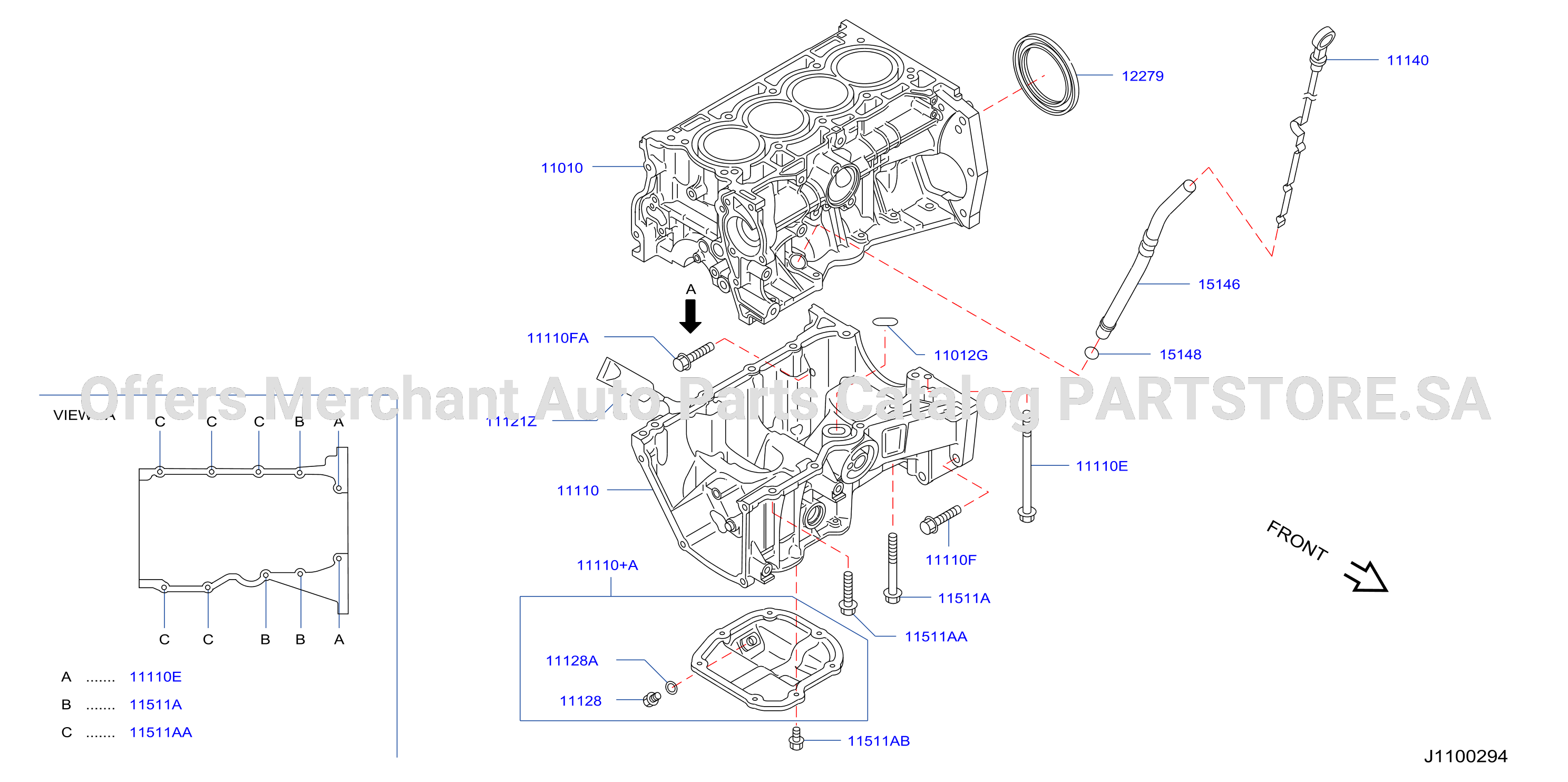 Cylinder Block Oil Pan Assembly