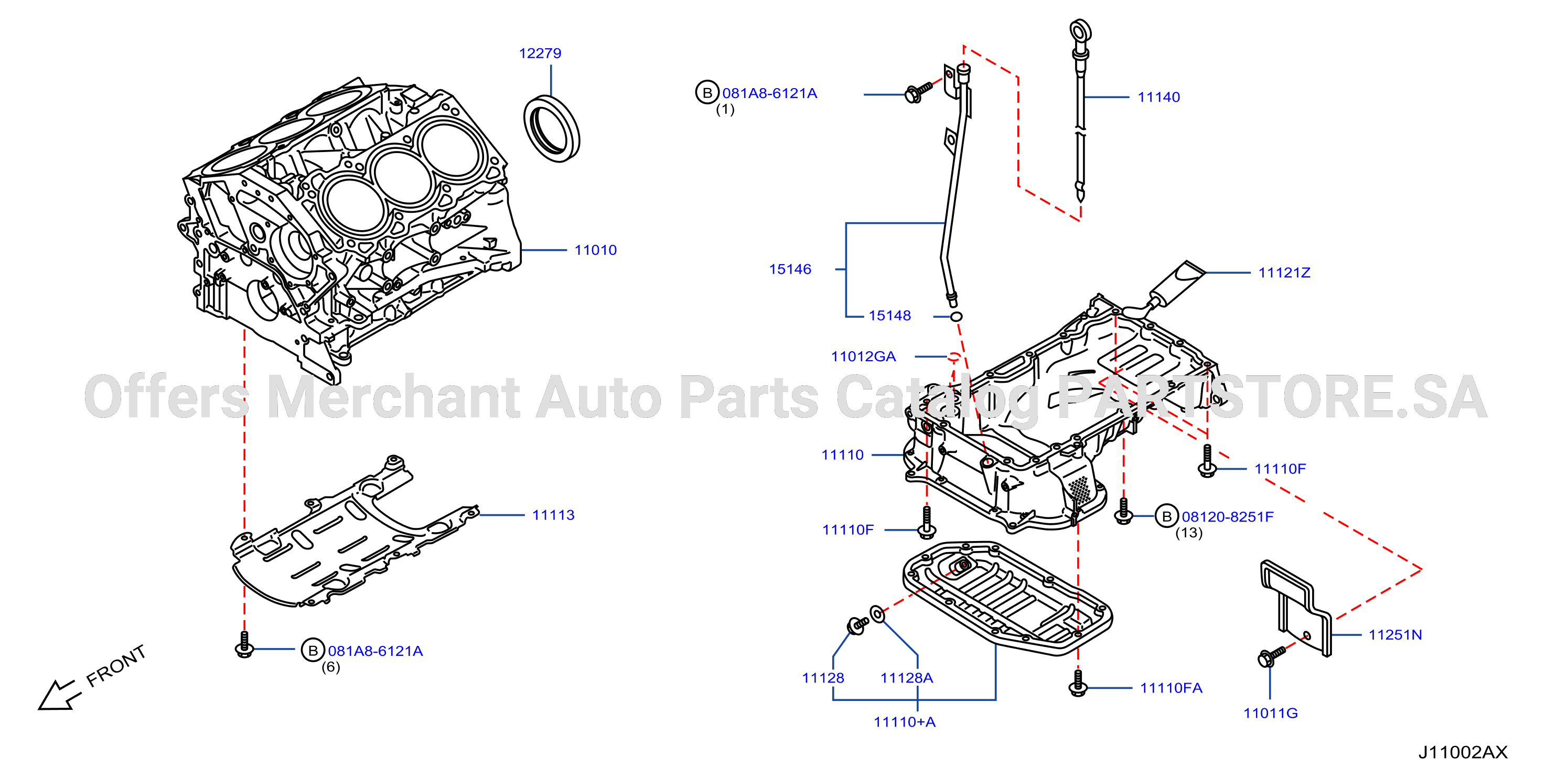 Cylinder Block Oil Pan Assembly