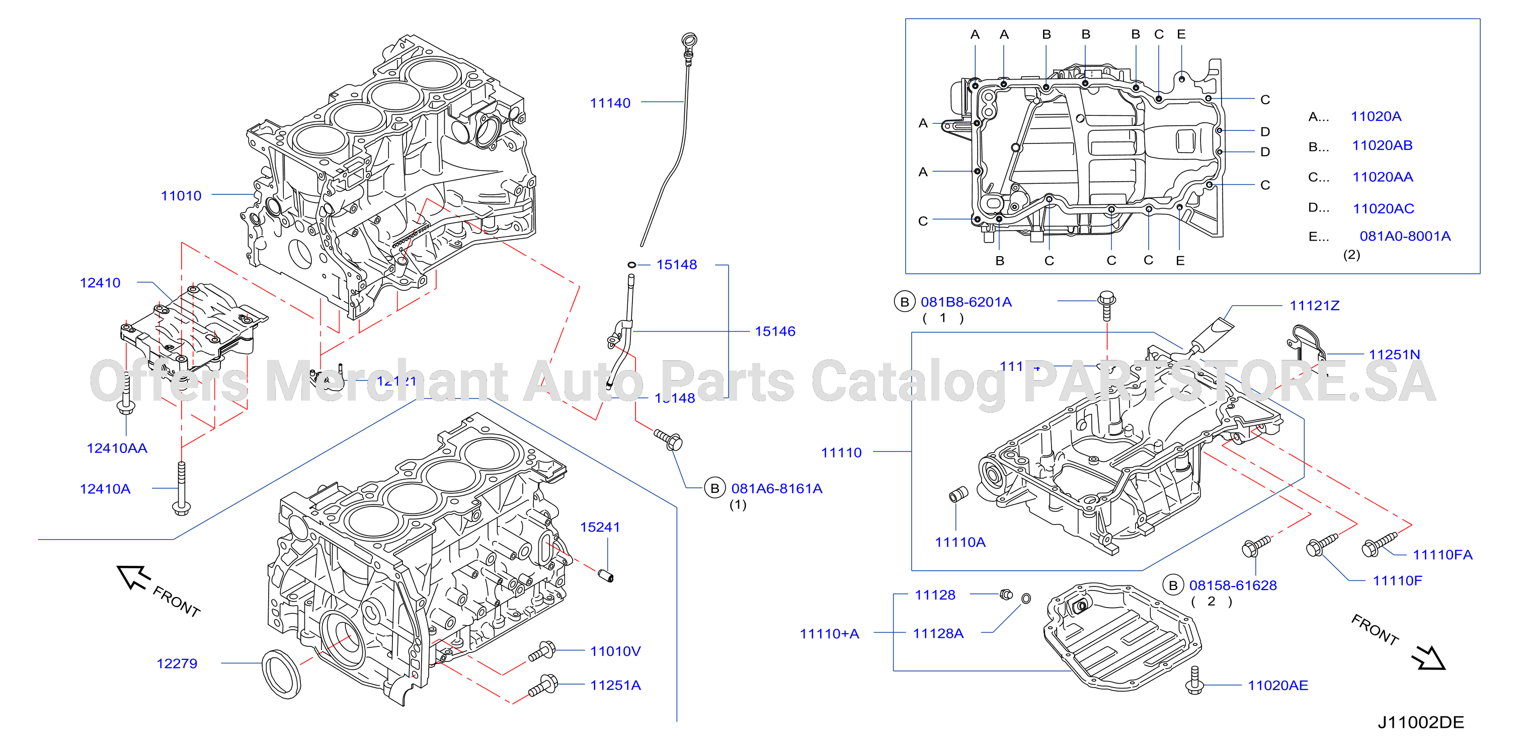 Cylinder Block Oil Pan Assembly