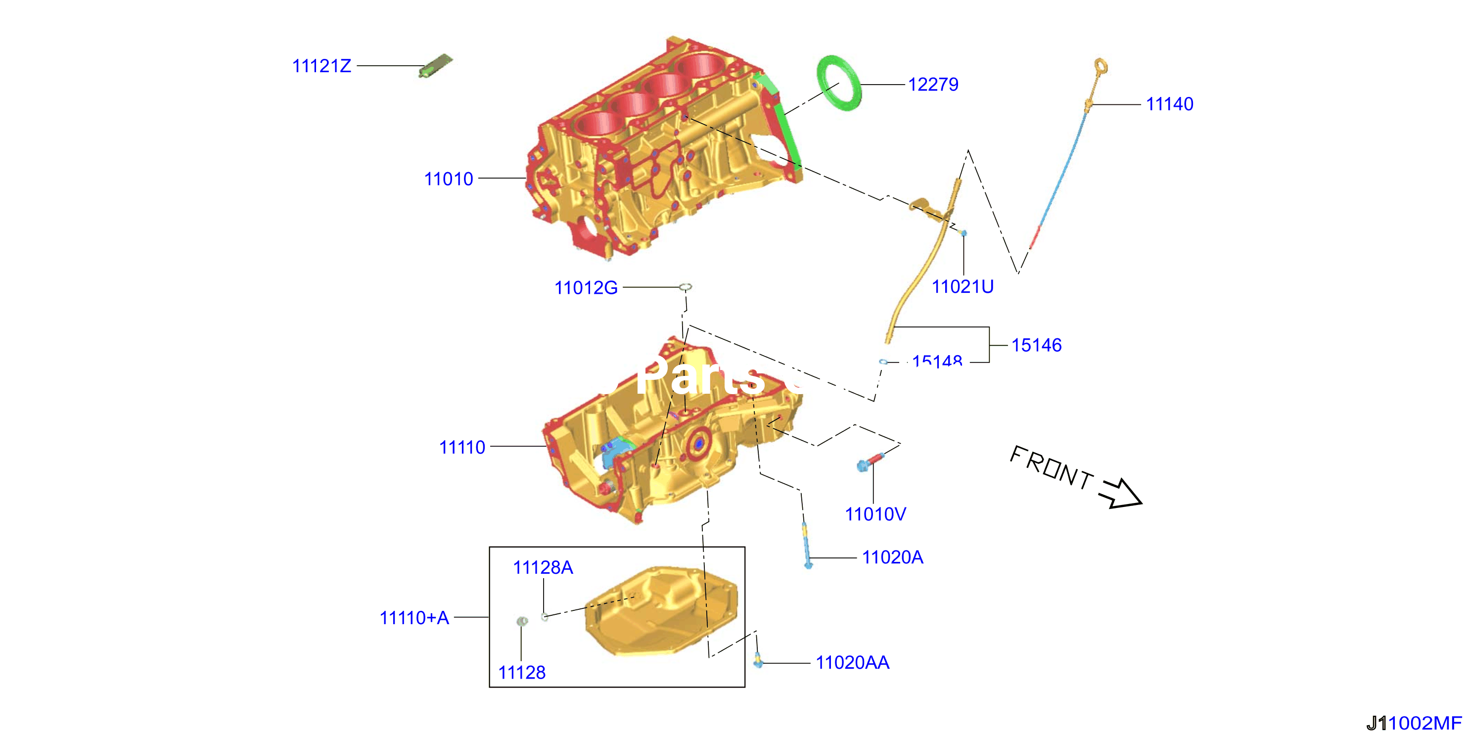 Cylinder Block Oil Pan Assembly