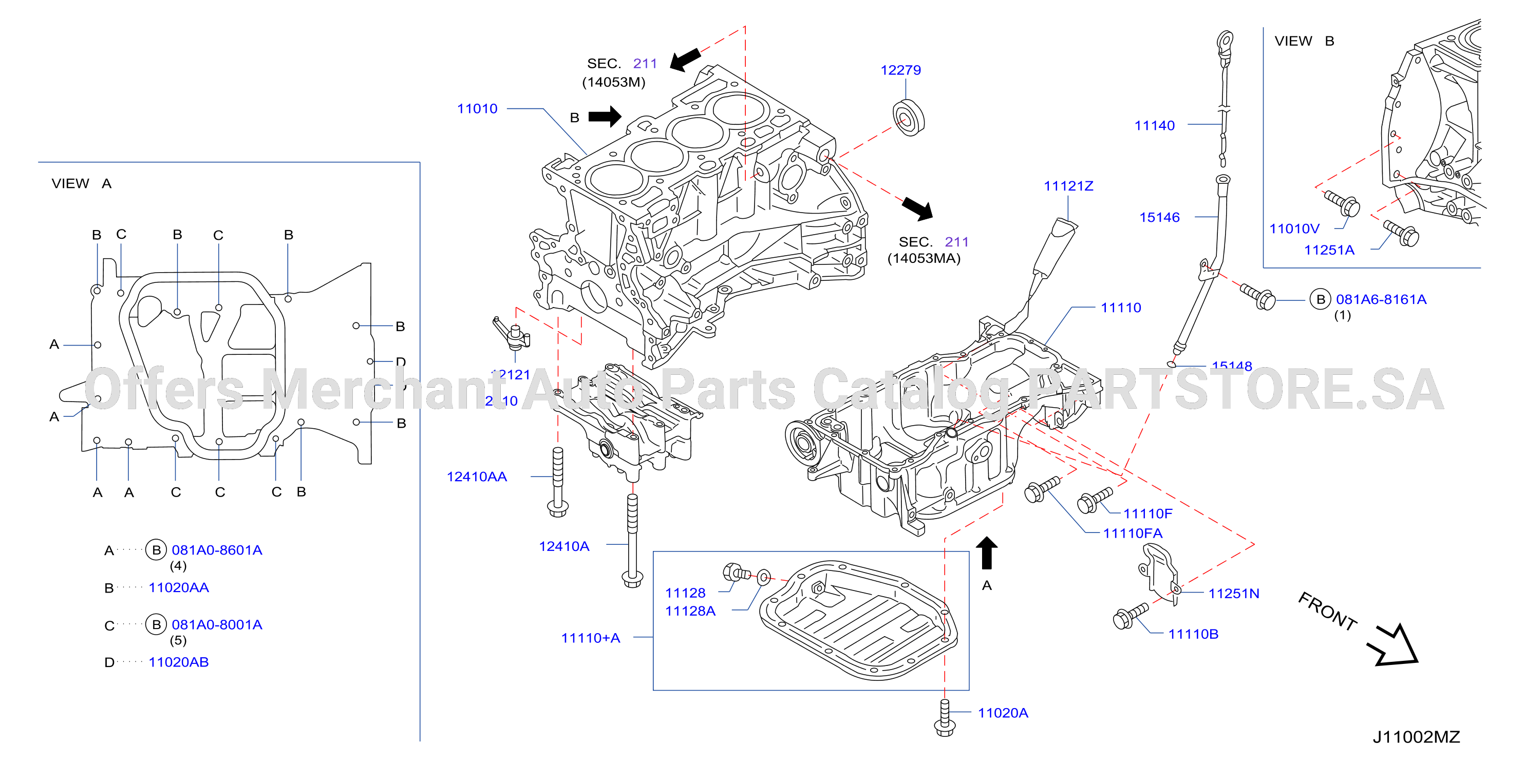 Cylinder Block Oil Pan Assembly