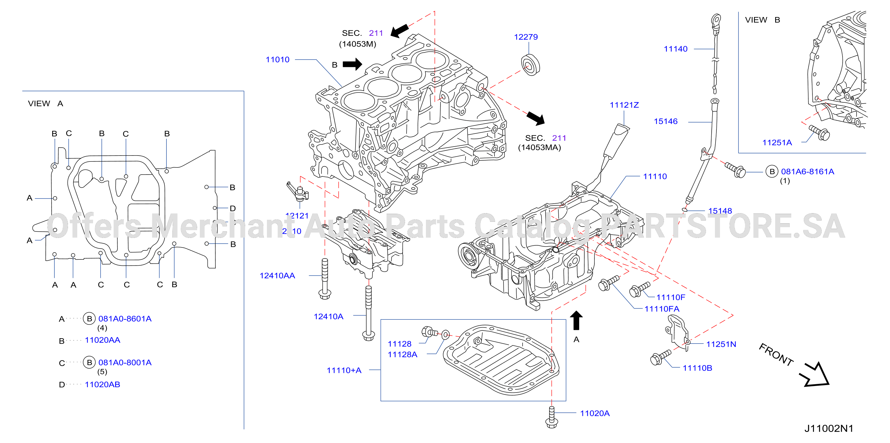 Cylinder Block Oil Pan Assembly