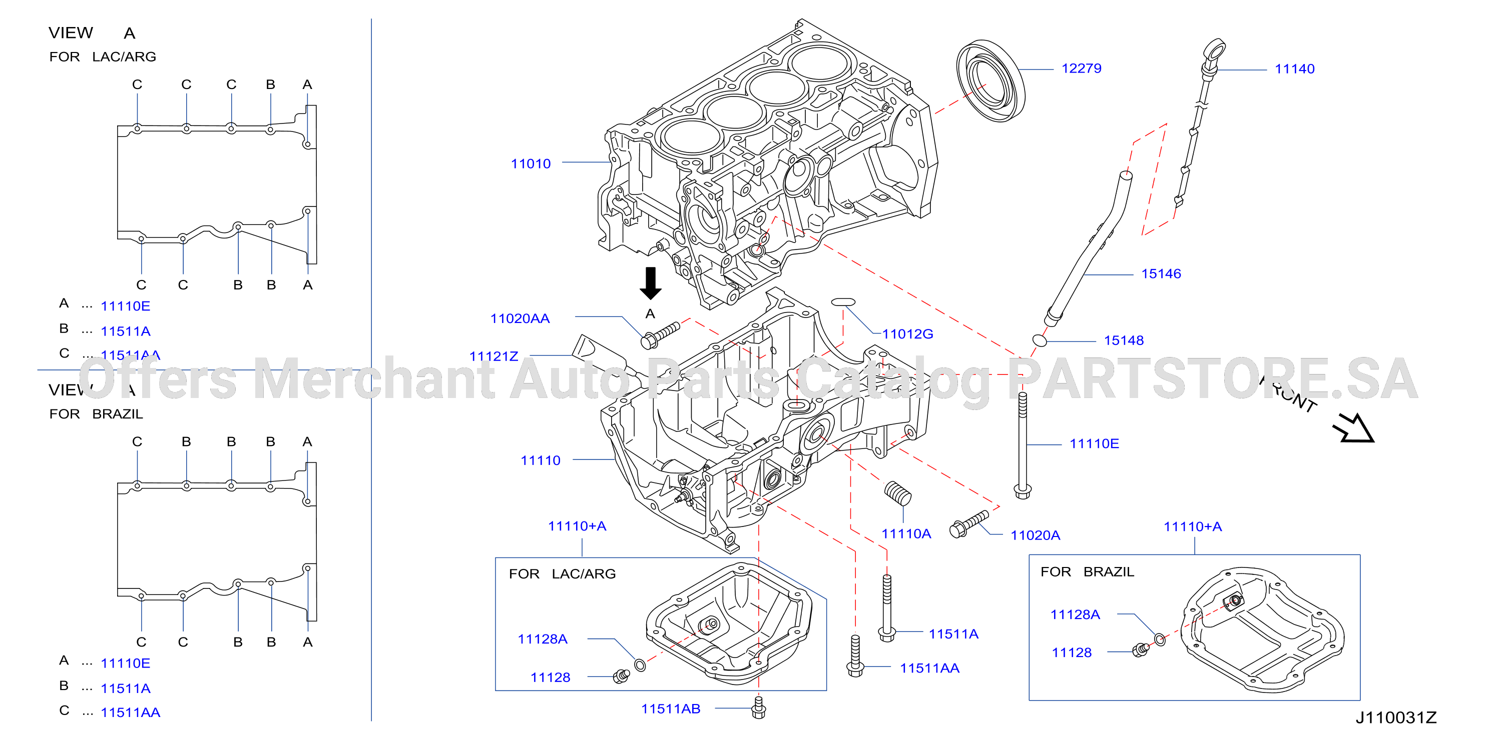 Cylinder Block Oil Pan Assembly