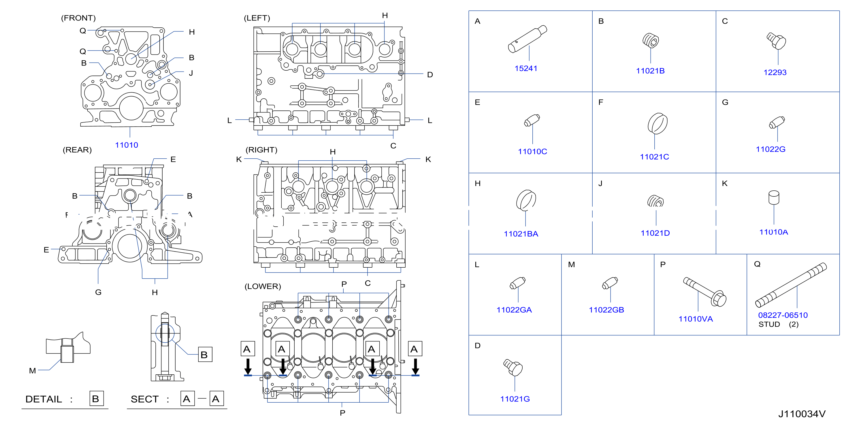 Cylinder Block Oil Pan Component Parts