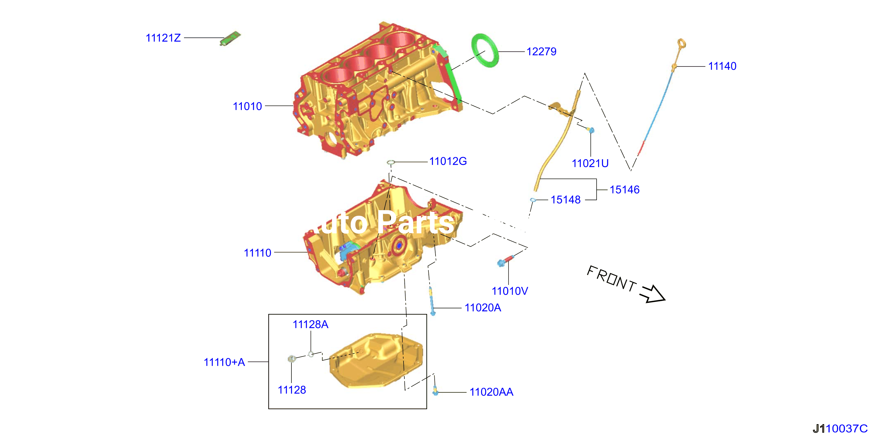 Cylinder Block Oil Pan Assembly
