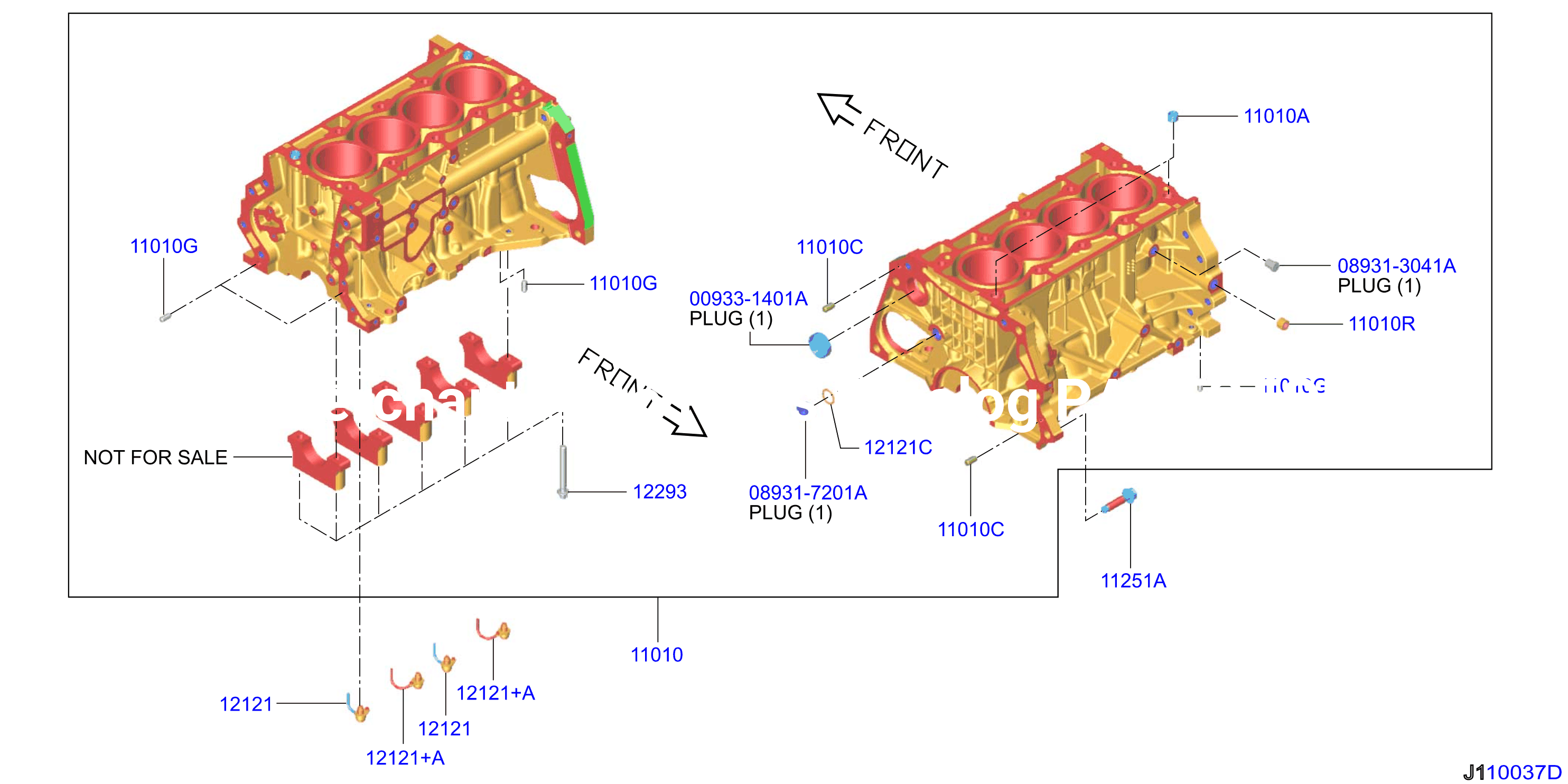 Cylinder Block Oil Pan Component Parts