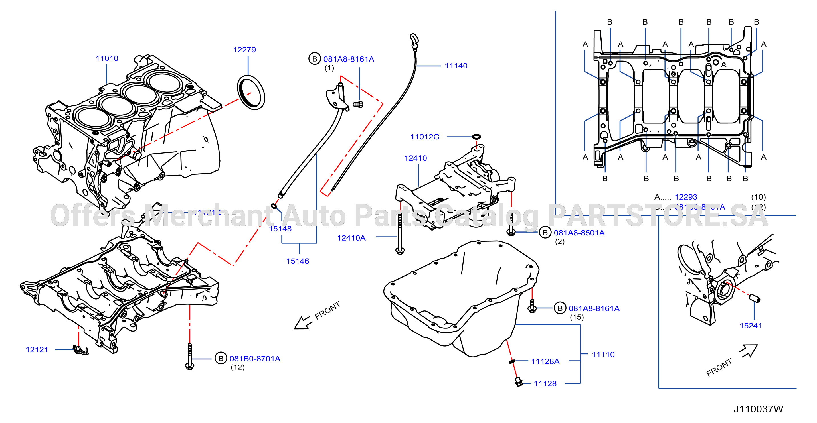 Cylinder Block Oil Pan Assembly