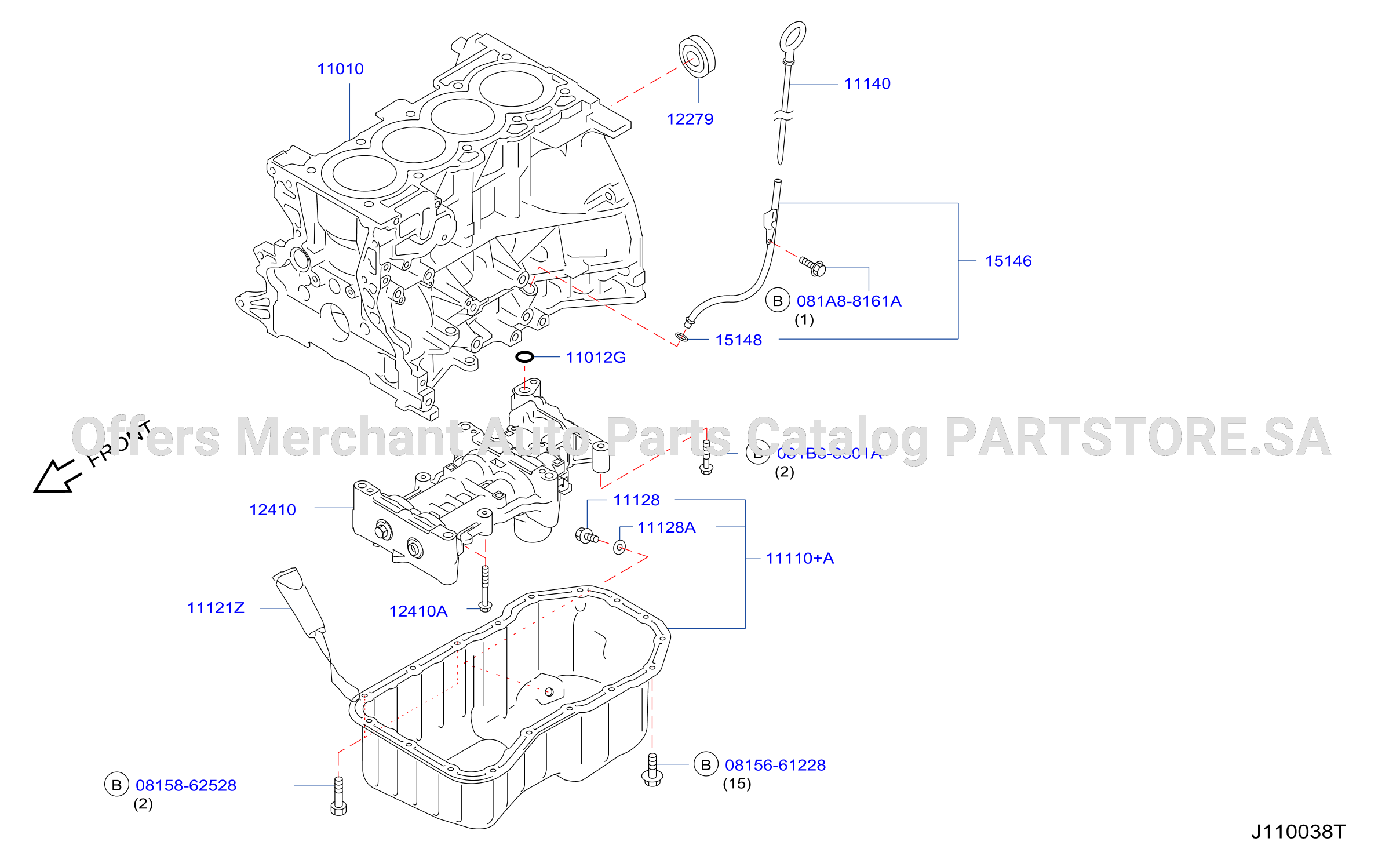 Cylinder Block Oil Pan Assembly