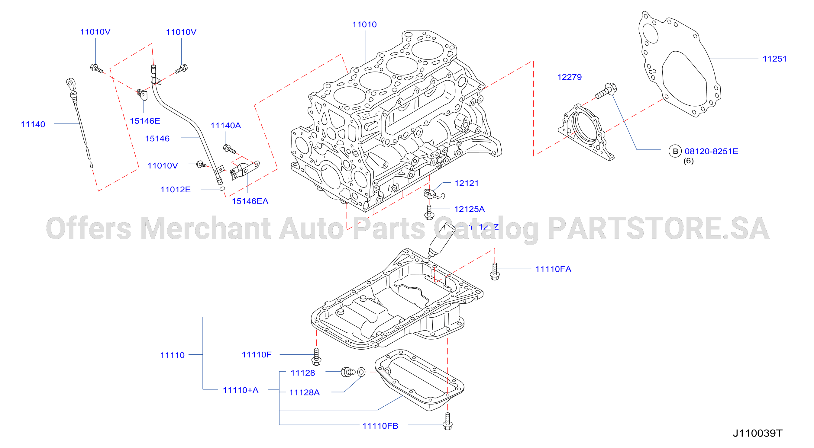 Cylinder Block Oil Pan Assembly