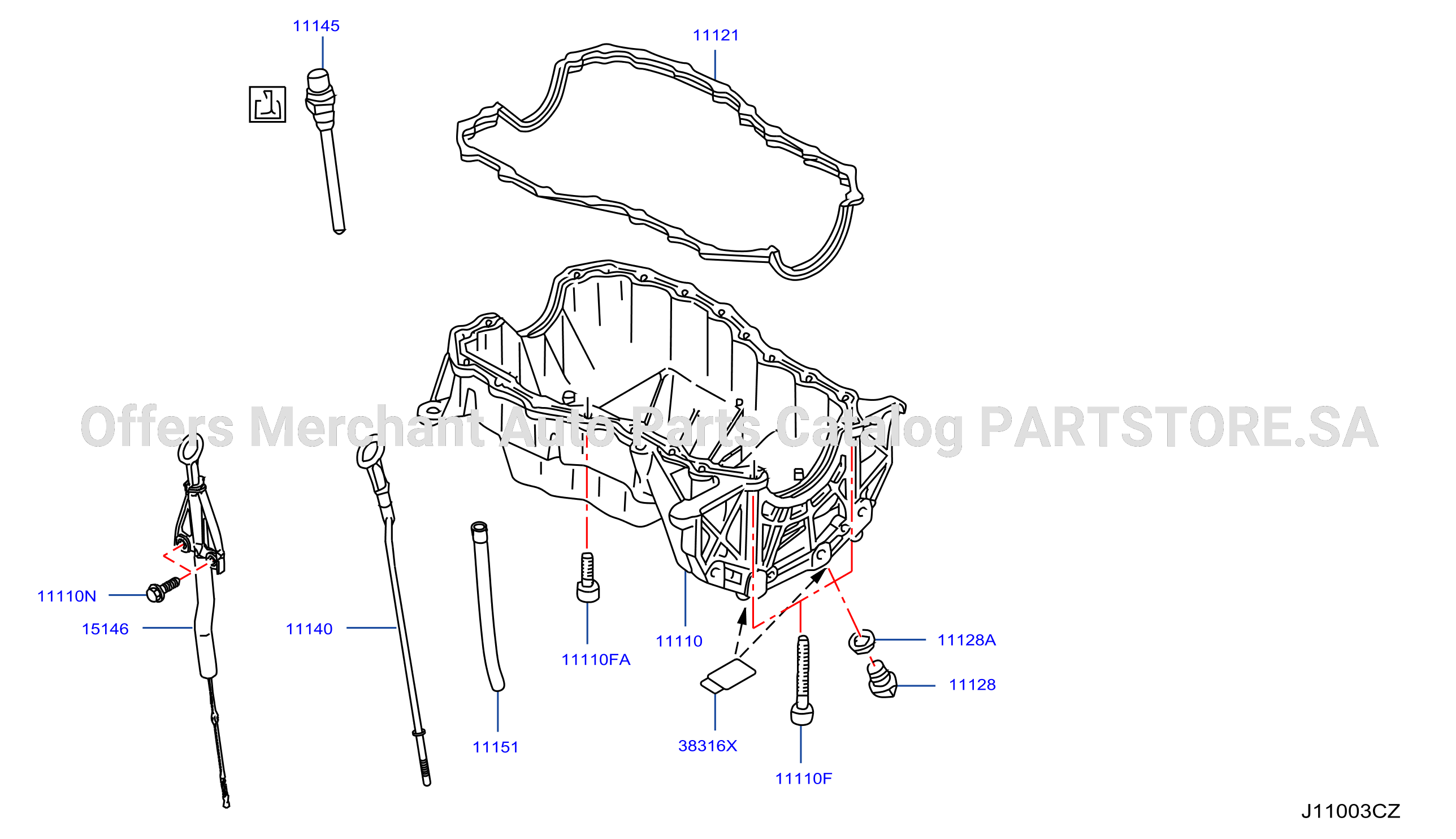 Cylinder Block Oil Pan Component Parts