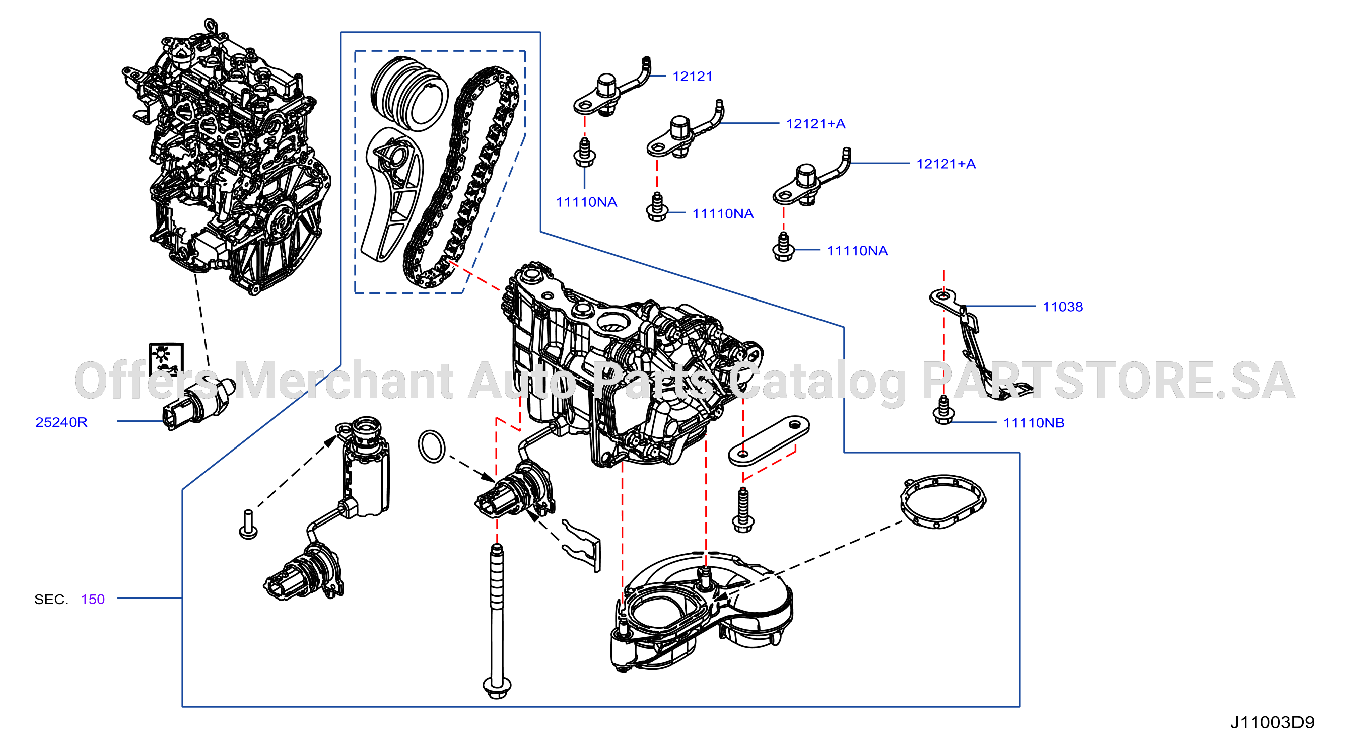Cylinder Block Oil Pan Component Parts 2