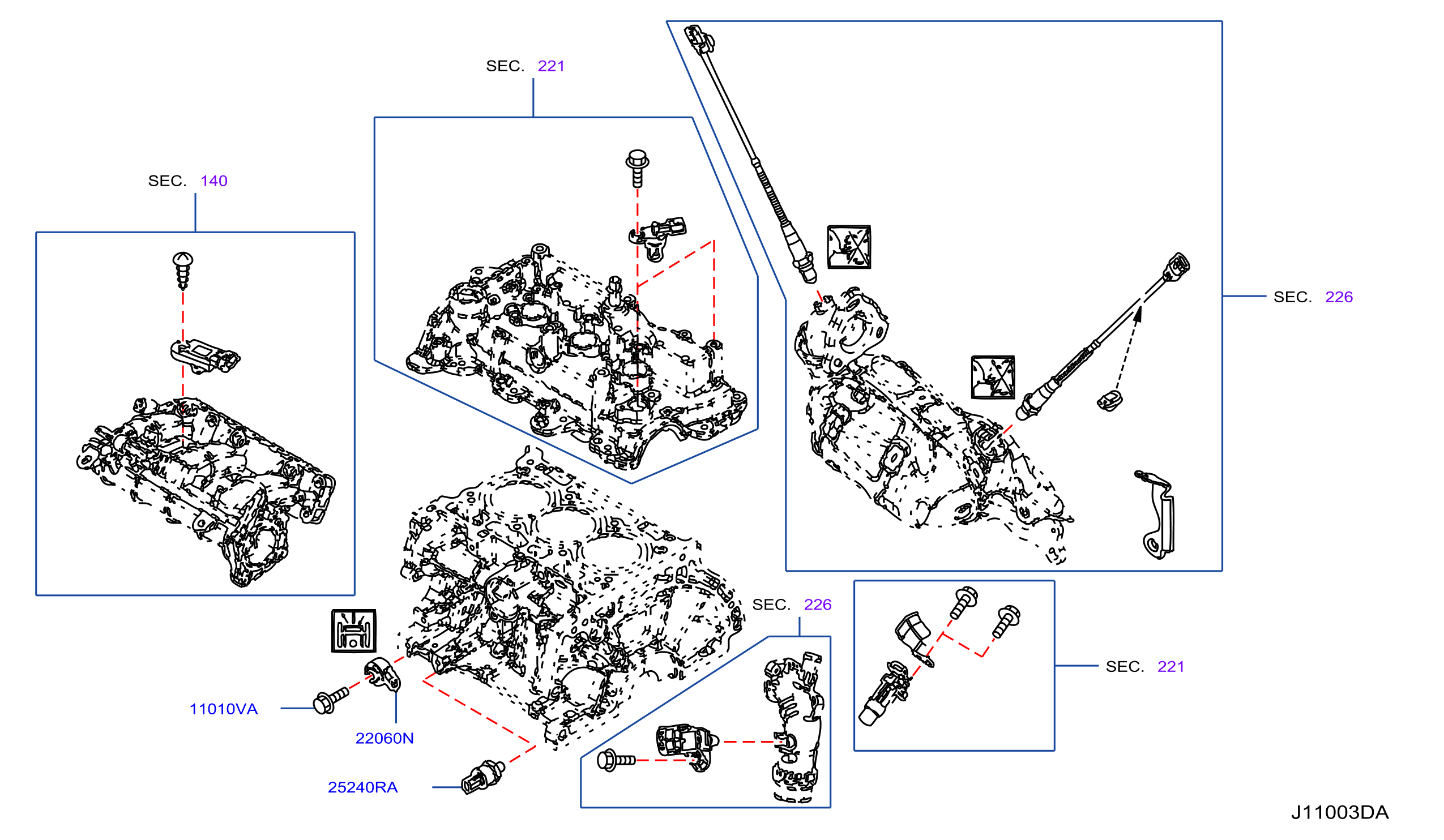 Cylinder Block Oil Pan Sensor