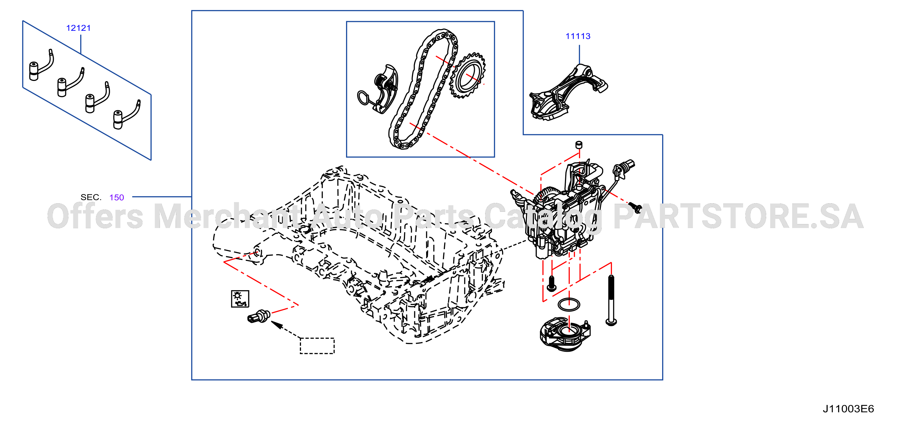 Cylinder Block Oil Pan Baffle Plate