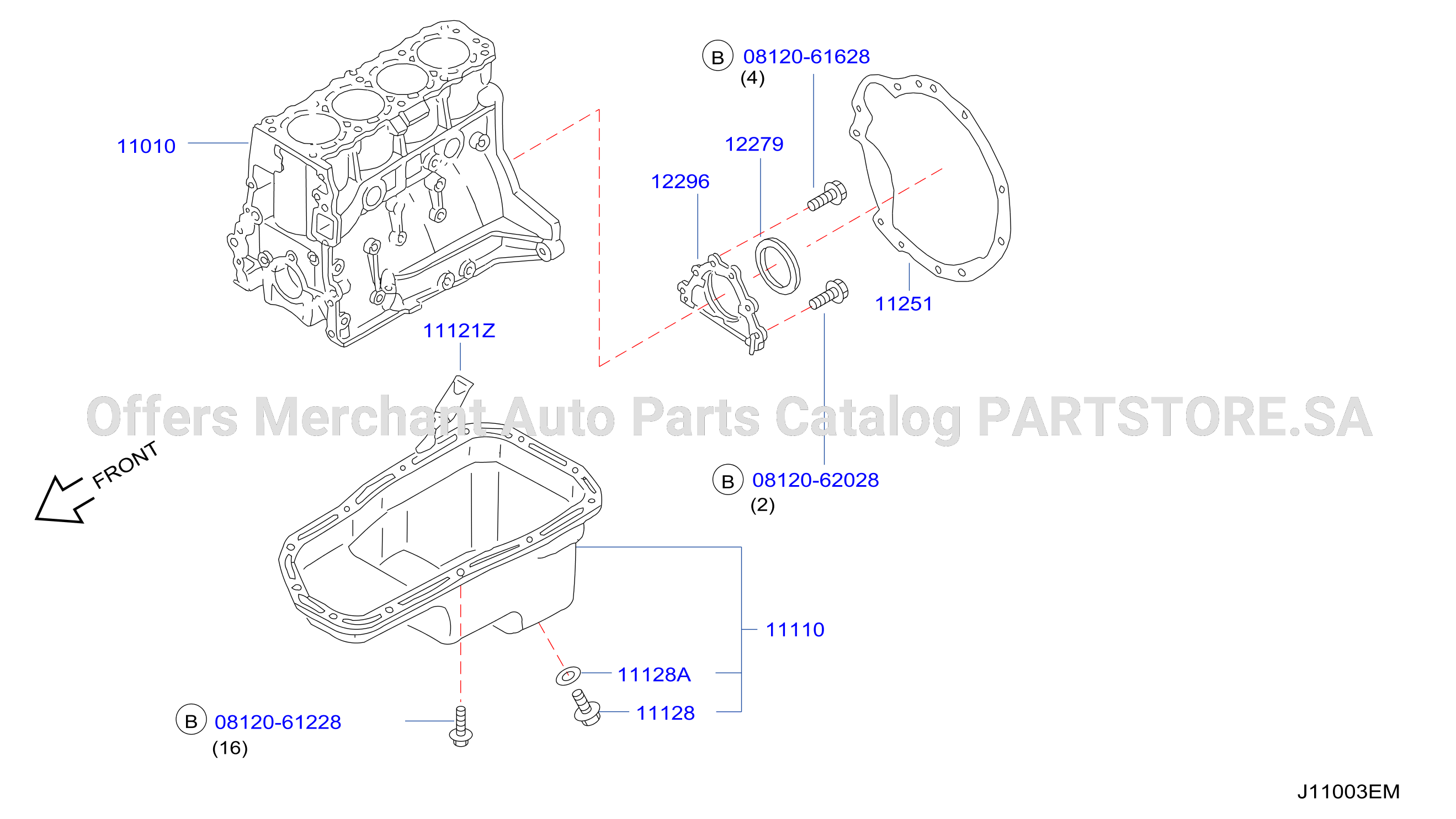 Cylinder Block Oil Pan Assembly