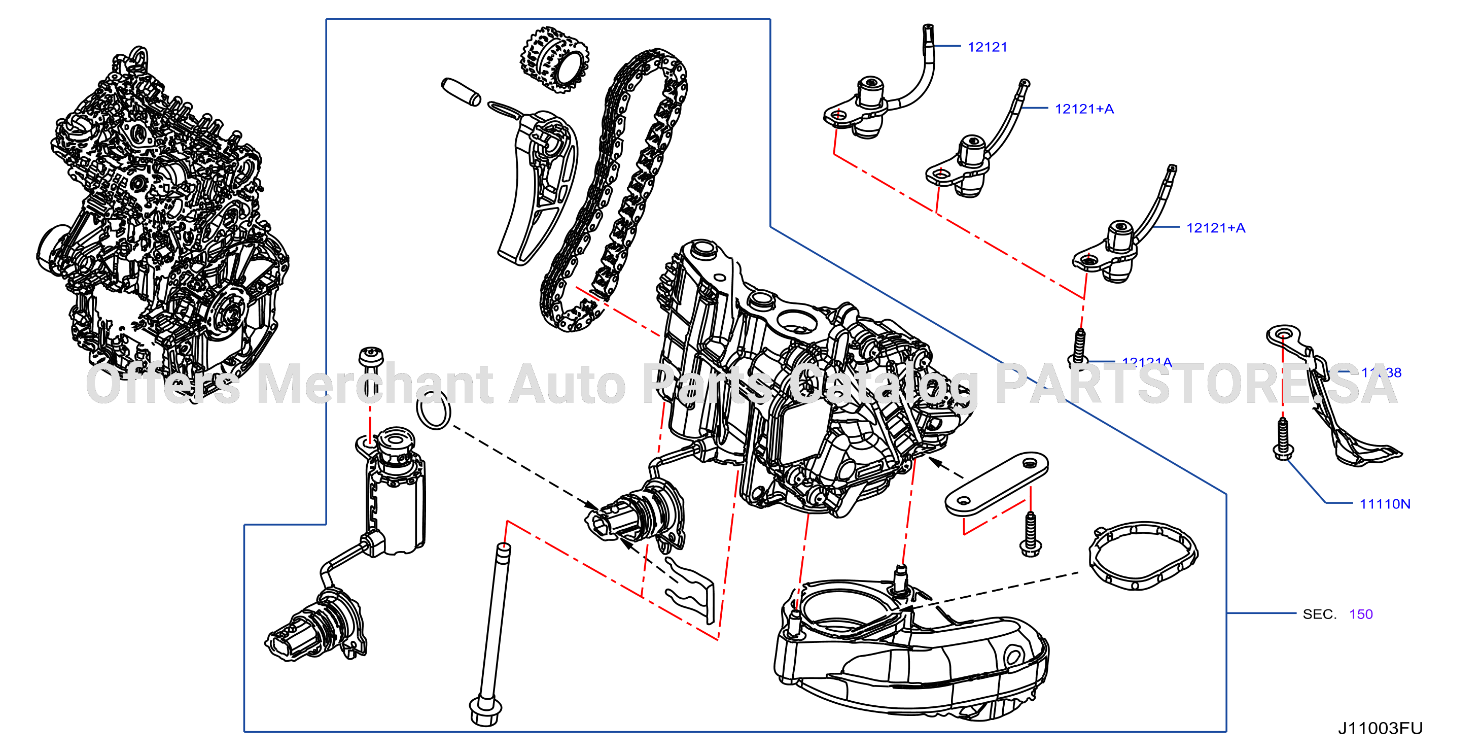 Cylinder Block Oil Pan Oil Jet