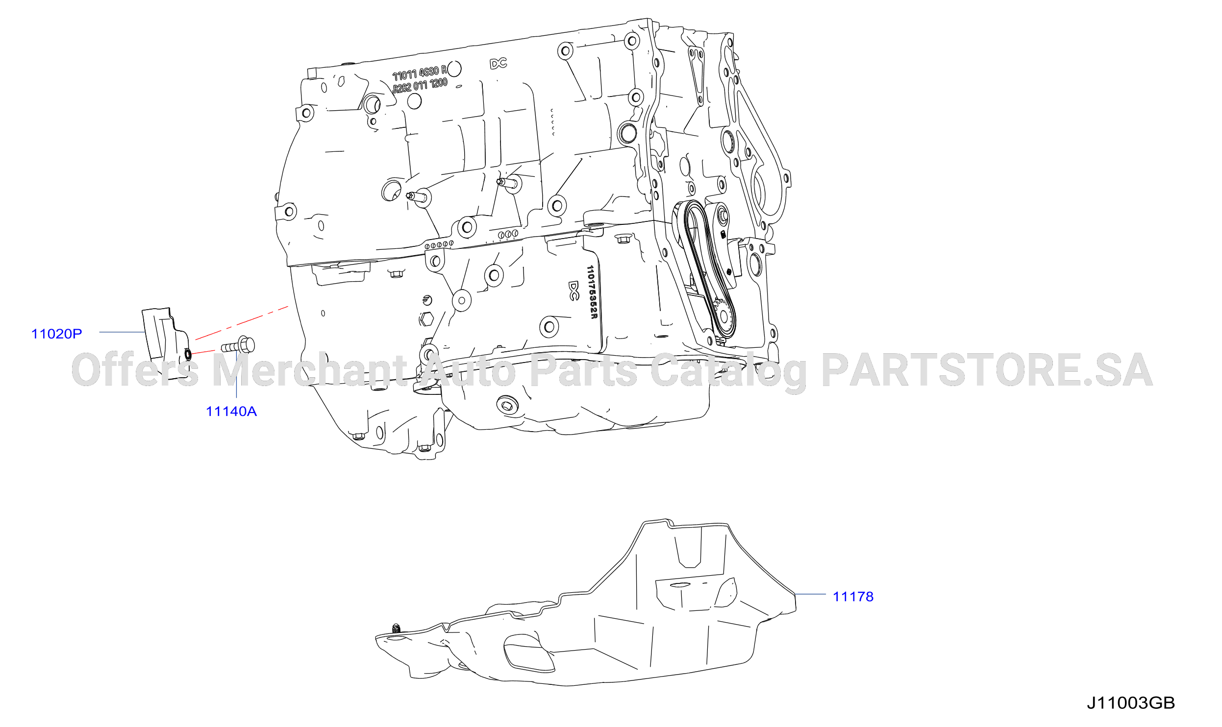 Cylinder Block Oil Pan Oil Pan Cover