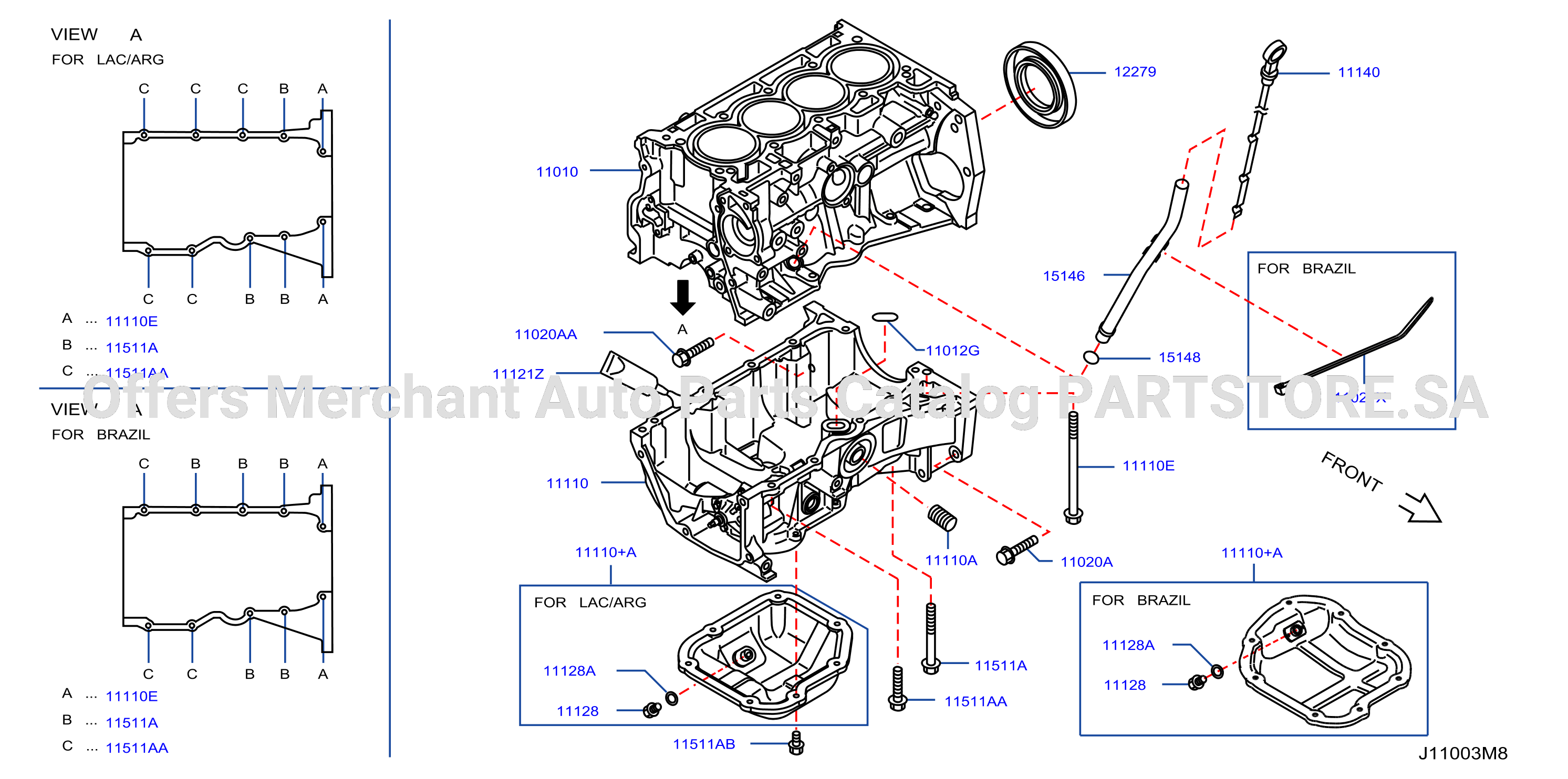 Cylinder Block Oil Pan Assembly