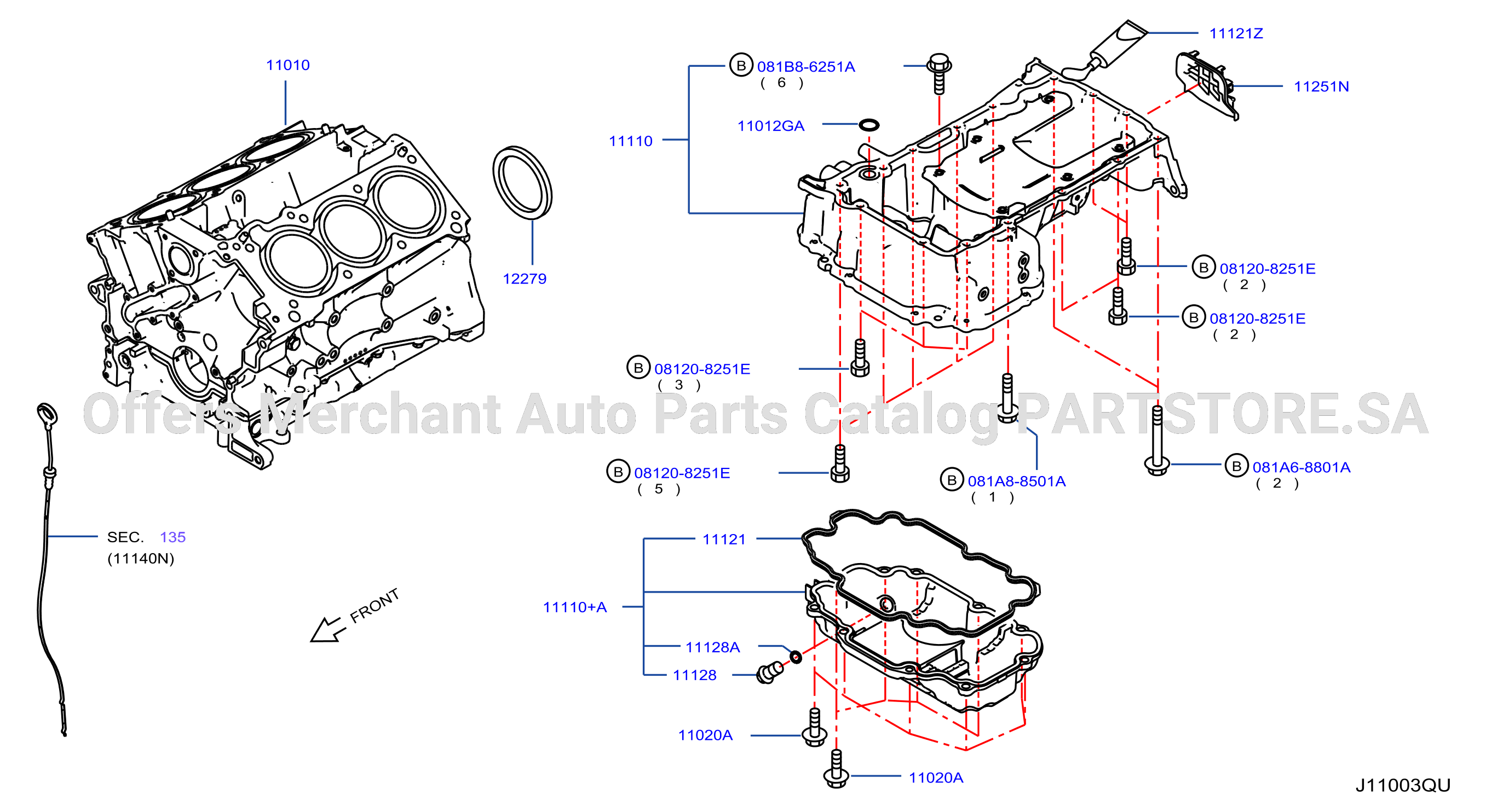 Cylinder Block Oil Pan Assembly