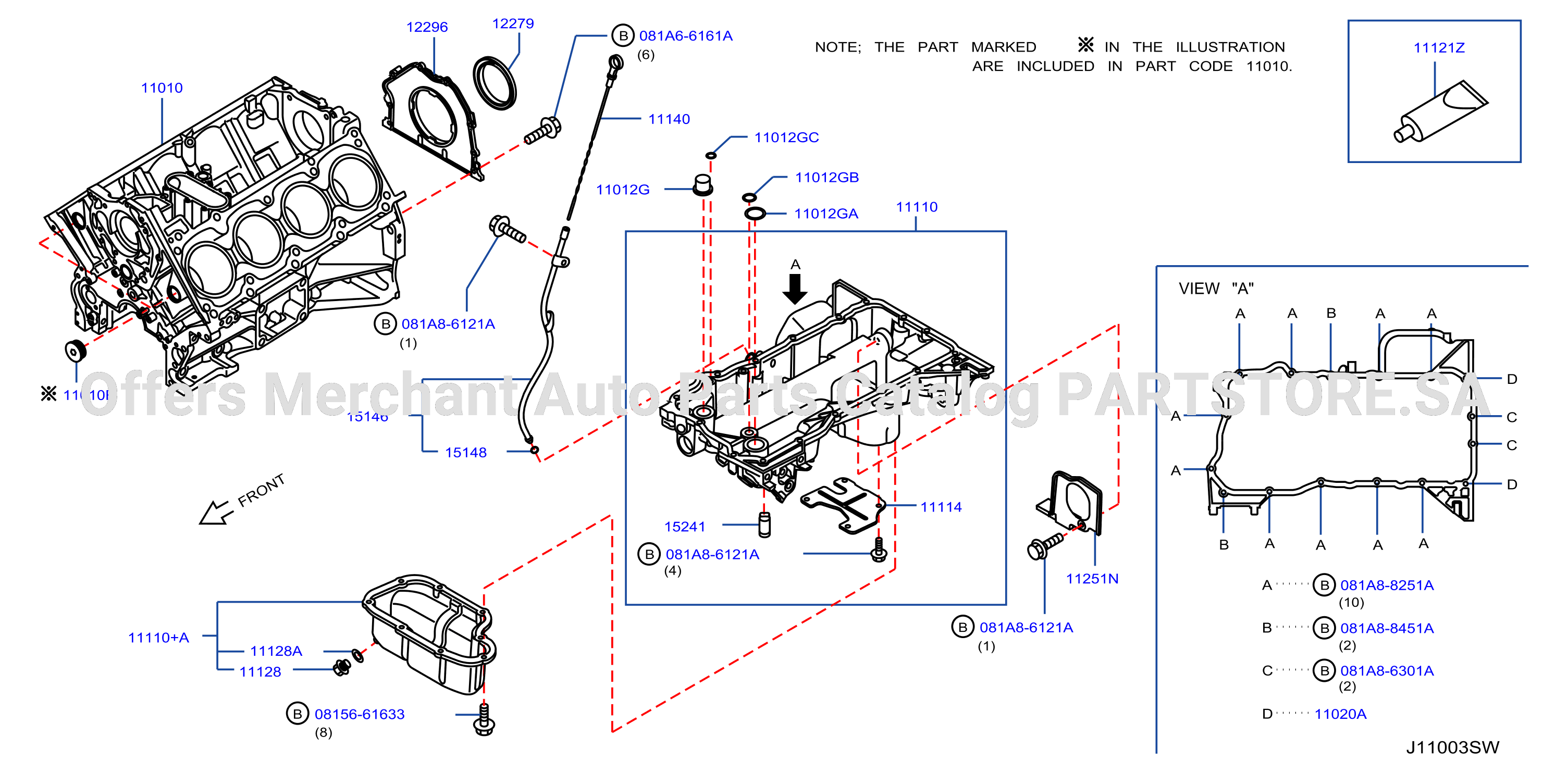 Cylinder Block Oil Pan Assembly